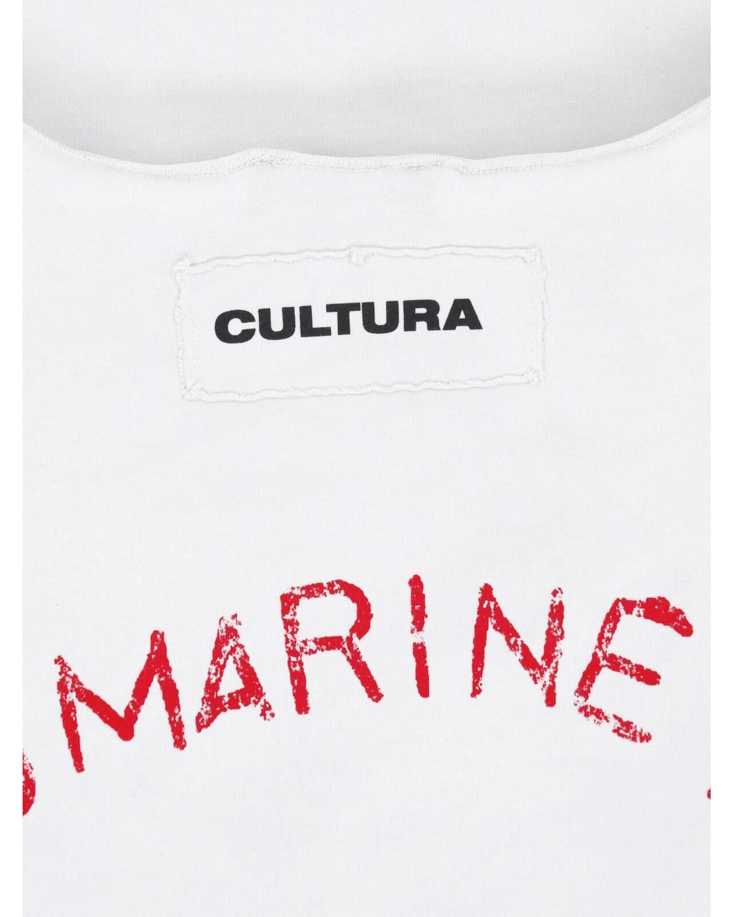 Cultura White T-Shirt Logo for men
