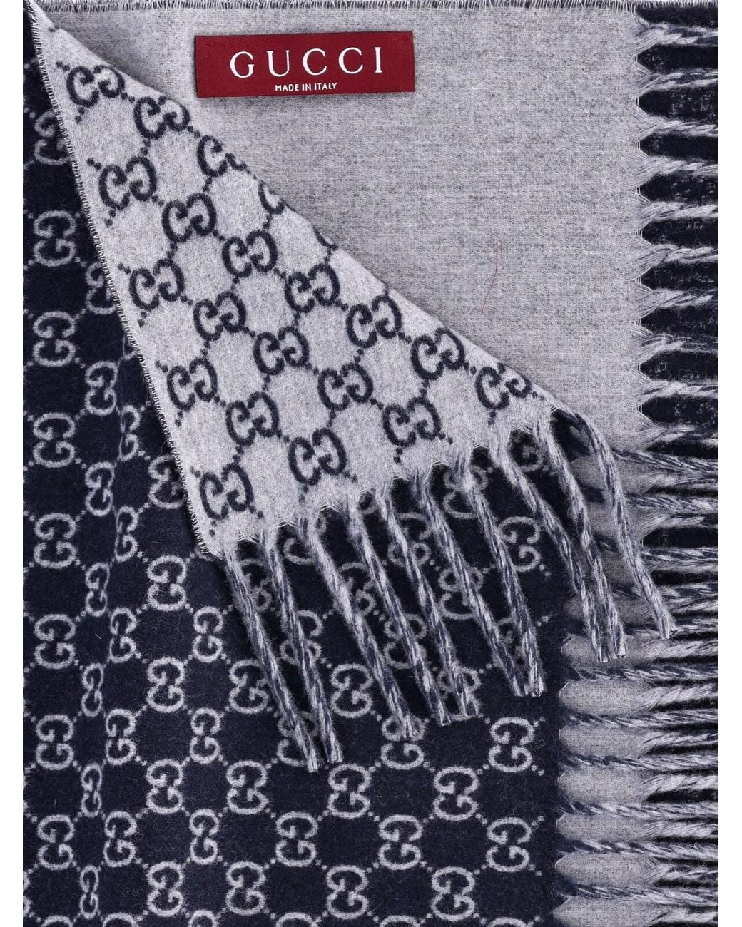 Gucci Blue Scarf "Gg Supreme" for men