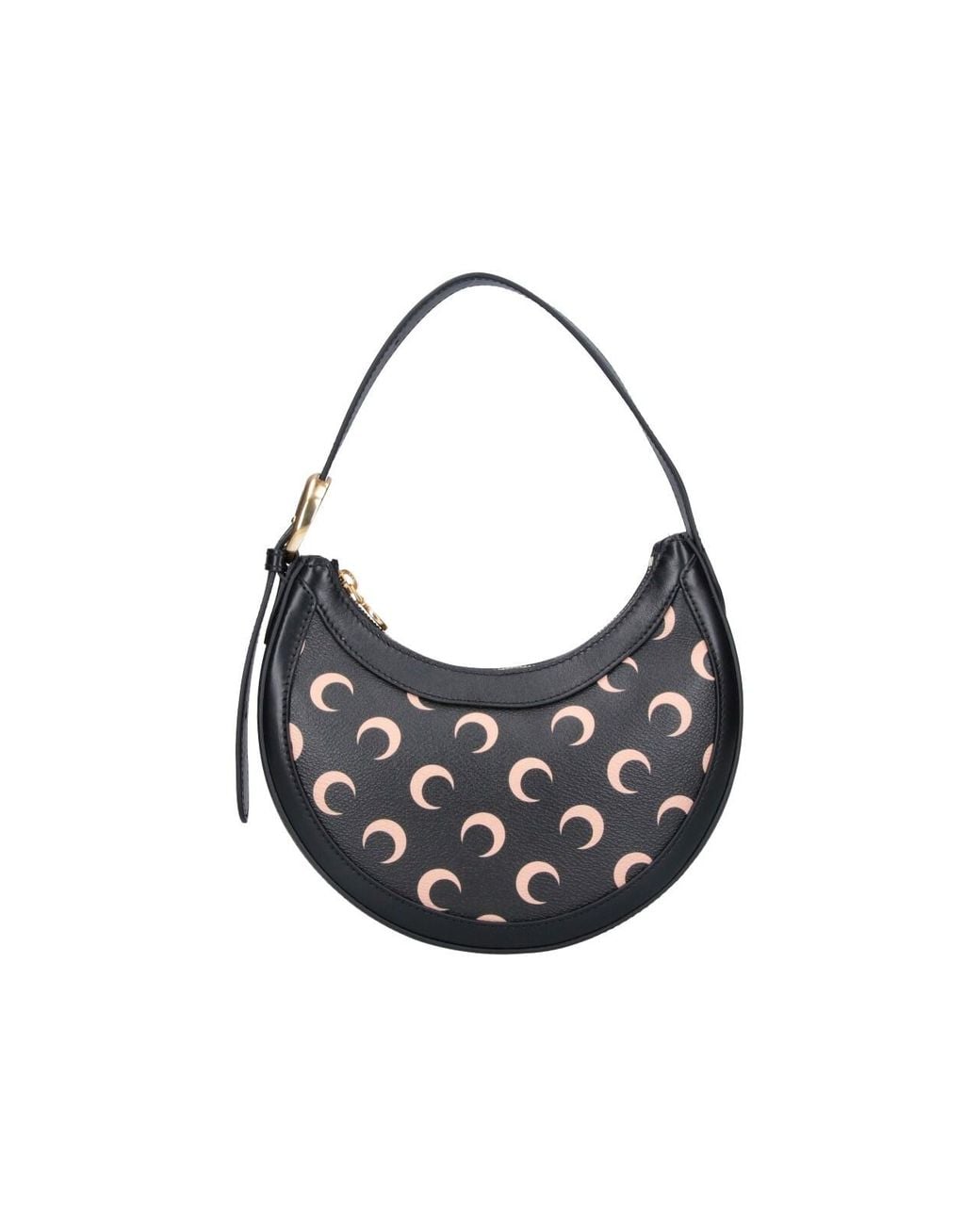 MARINE SERRE Black Mini Bag “Moon Eclipse”