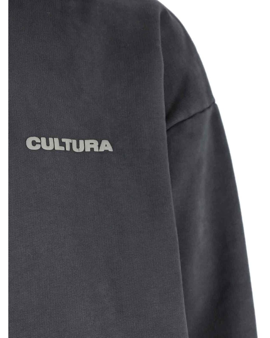 Cultura Gray Logo Hoodie for men