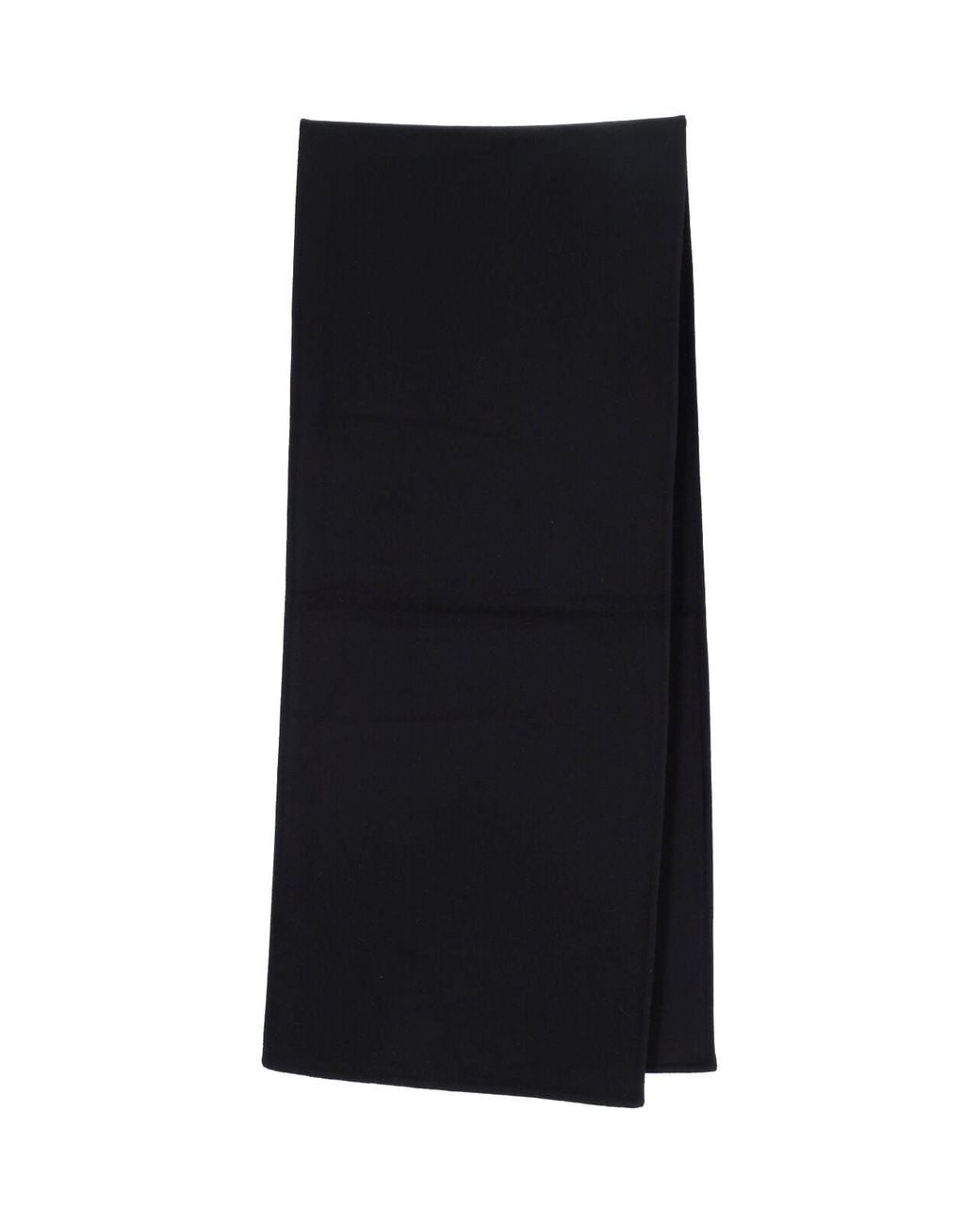 BERNER KUHL Black Wool And Cashmere Blend Scarf for men