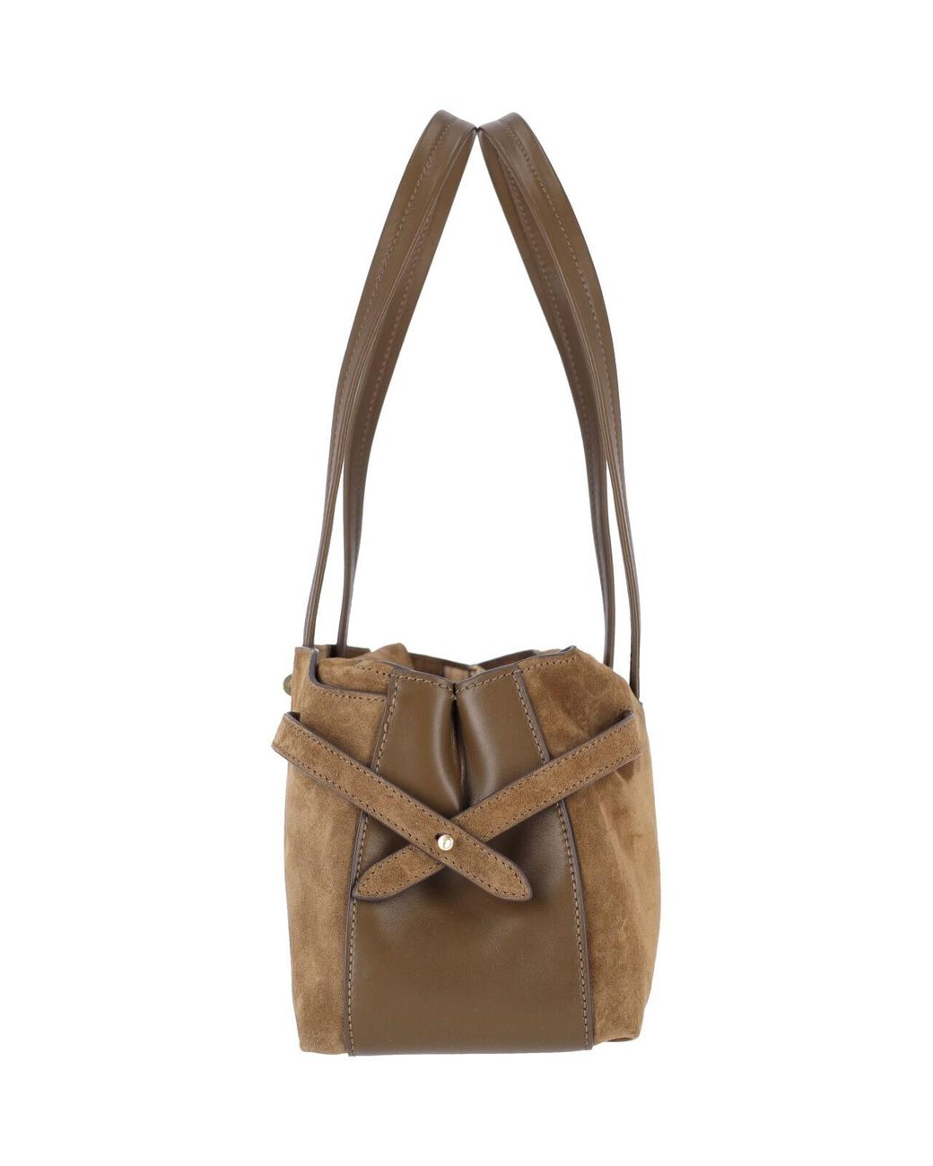 Anya Hindmarch Natural Suede Shoulder Bag
