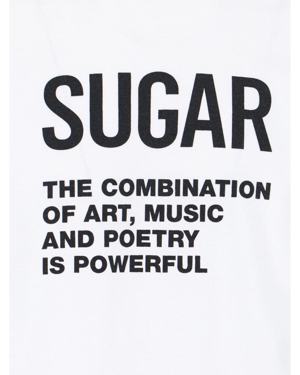 Sugar White #Artmusicandpoetry' T-Shirt