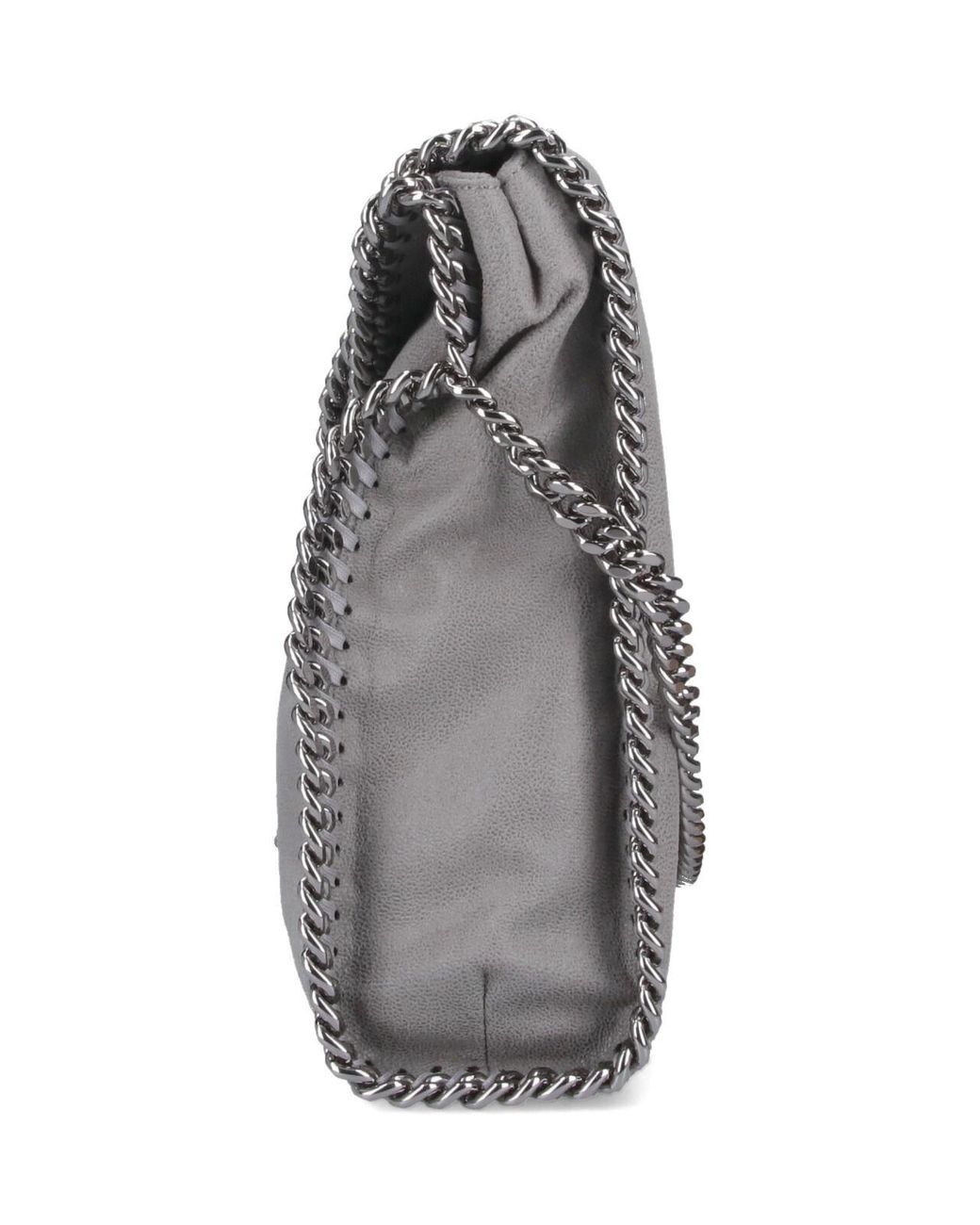 Stella McCartney Gray Falabella Fold-Over Ladies Tote