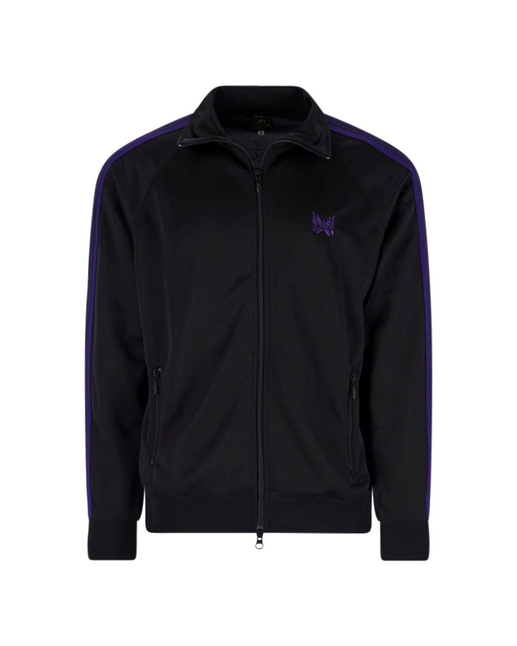 Needles Black Zip Sweatshirt for men