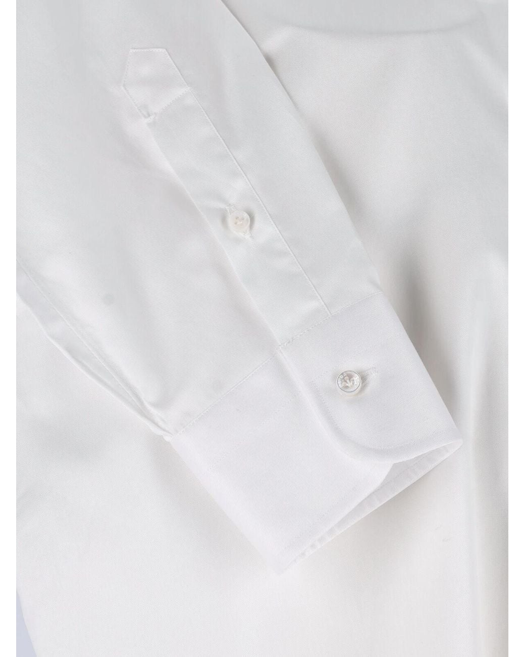 Barba Napoli White Cotton Shirt for men