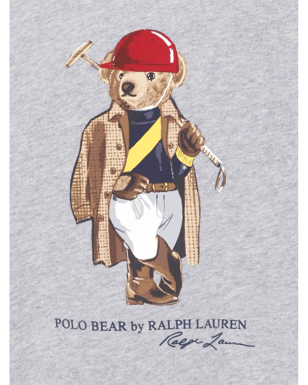 Polo Ralph Lauren Gray Sweatshirt "Polo Bear" for men