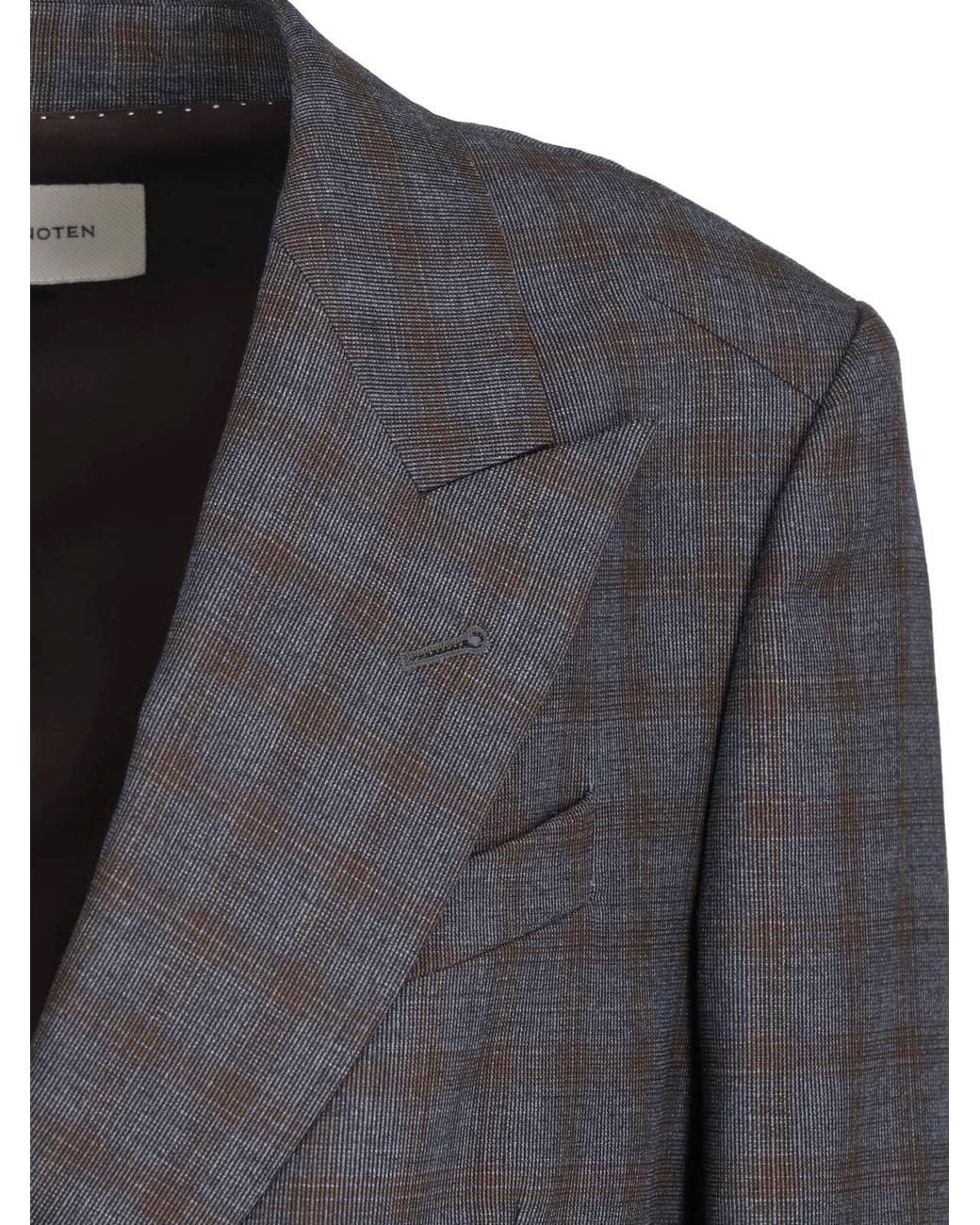 Dries Van Noten Gray Double-Breasted Wool Coat