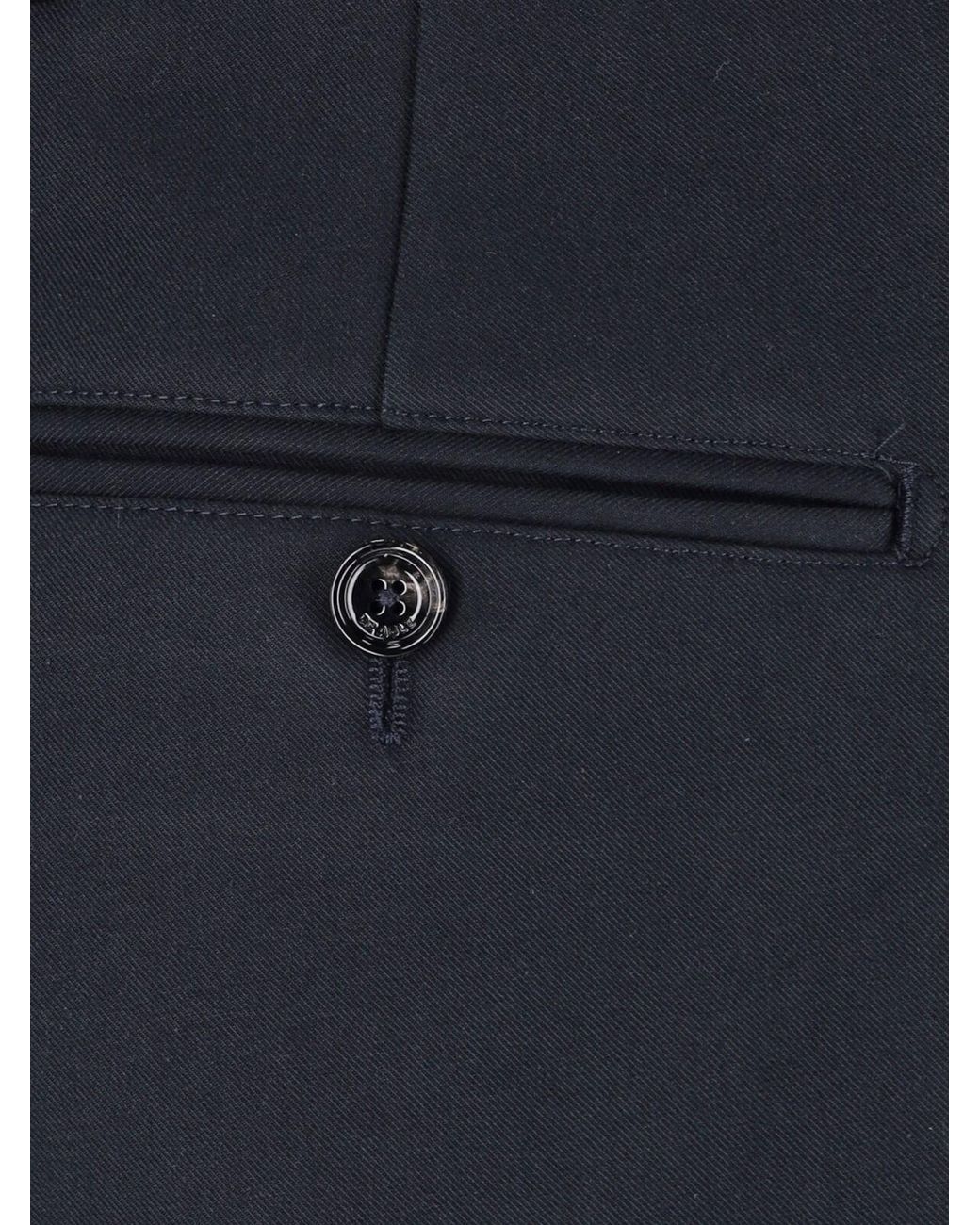 BE ABLE Blue Straight Tailored Trousers for men
