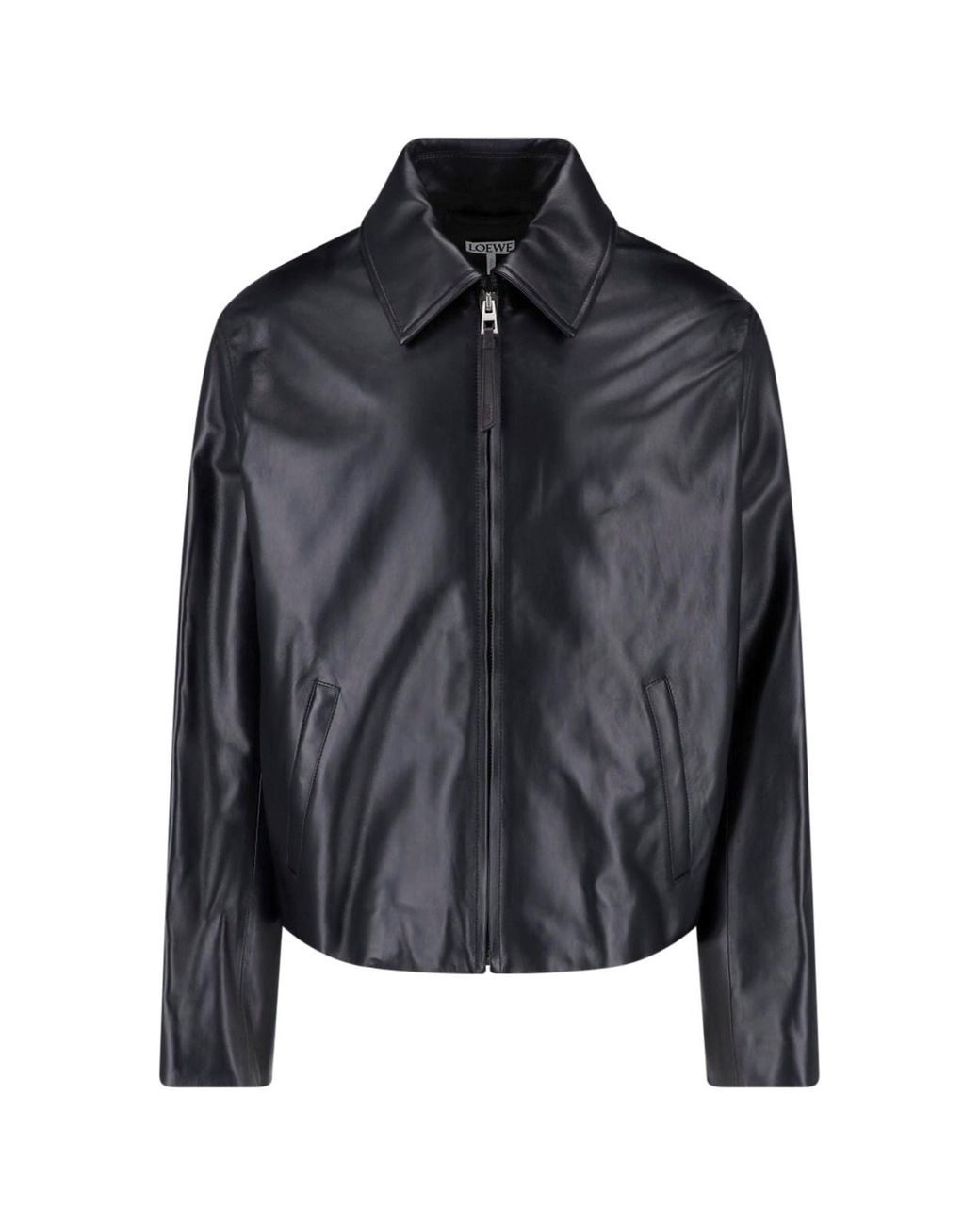 Loewe Black Lambskin Zip Jacket for men