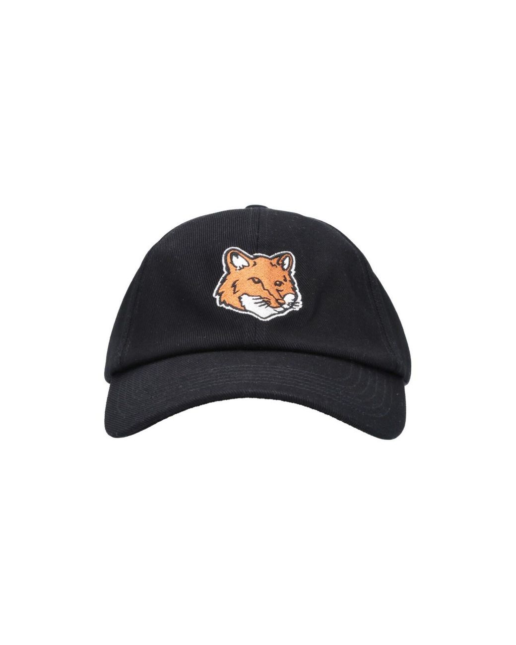 Maison Kitsuné Blue Baseball Cap “Fox Head” for men