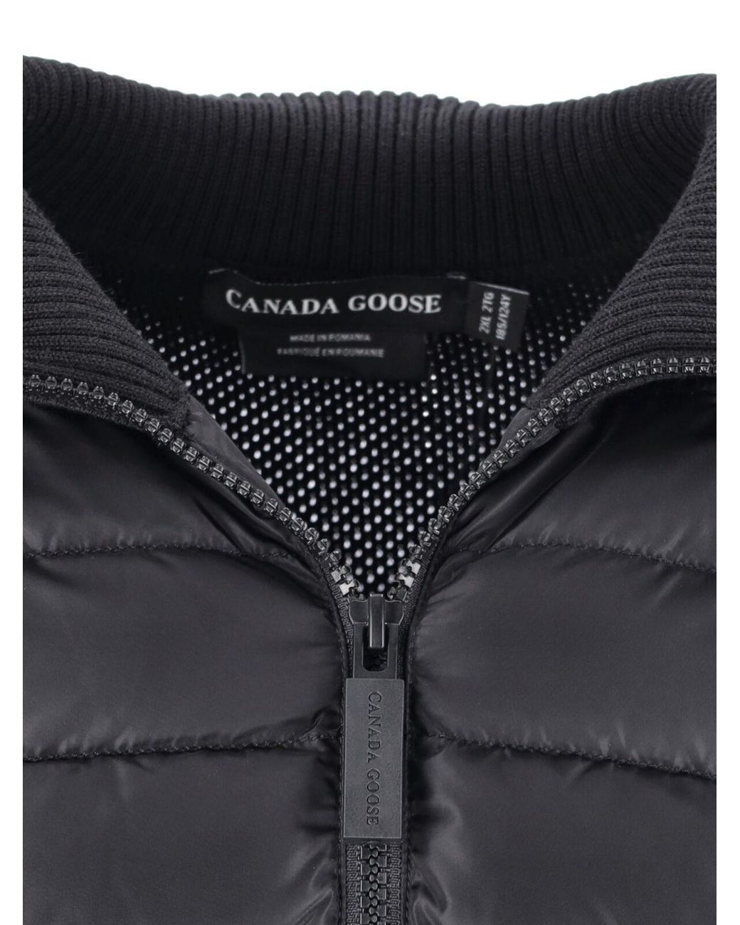 Canada Goose Gray Padded Cardigan “Hybridge” for men