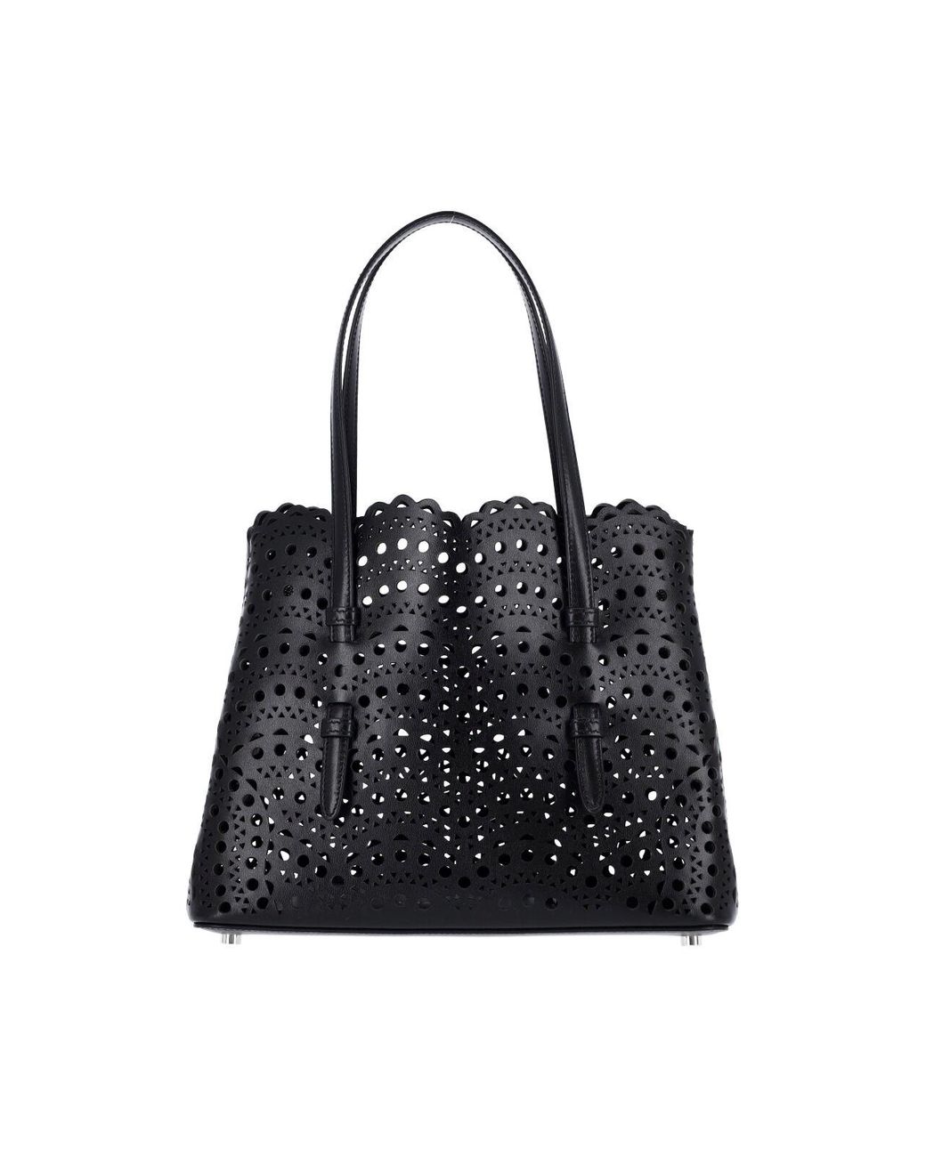 Alaïa Black Tote Bag “Mina 25”