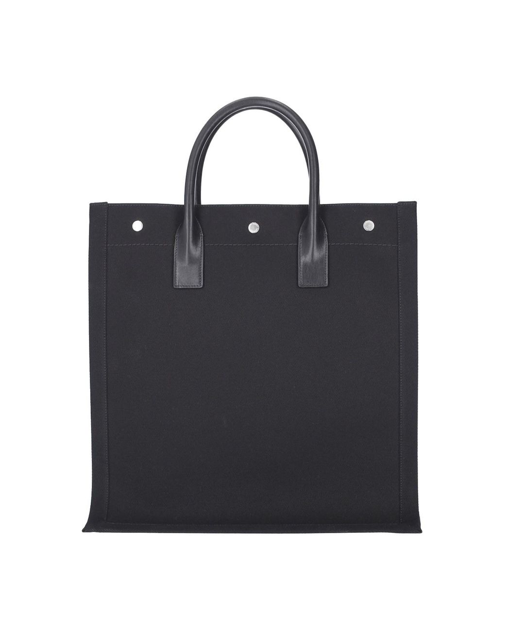 Saint Laurent Black "Rive Gauche" Tote Bag for men