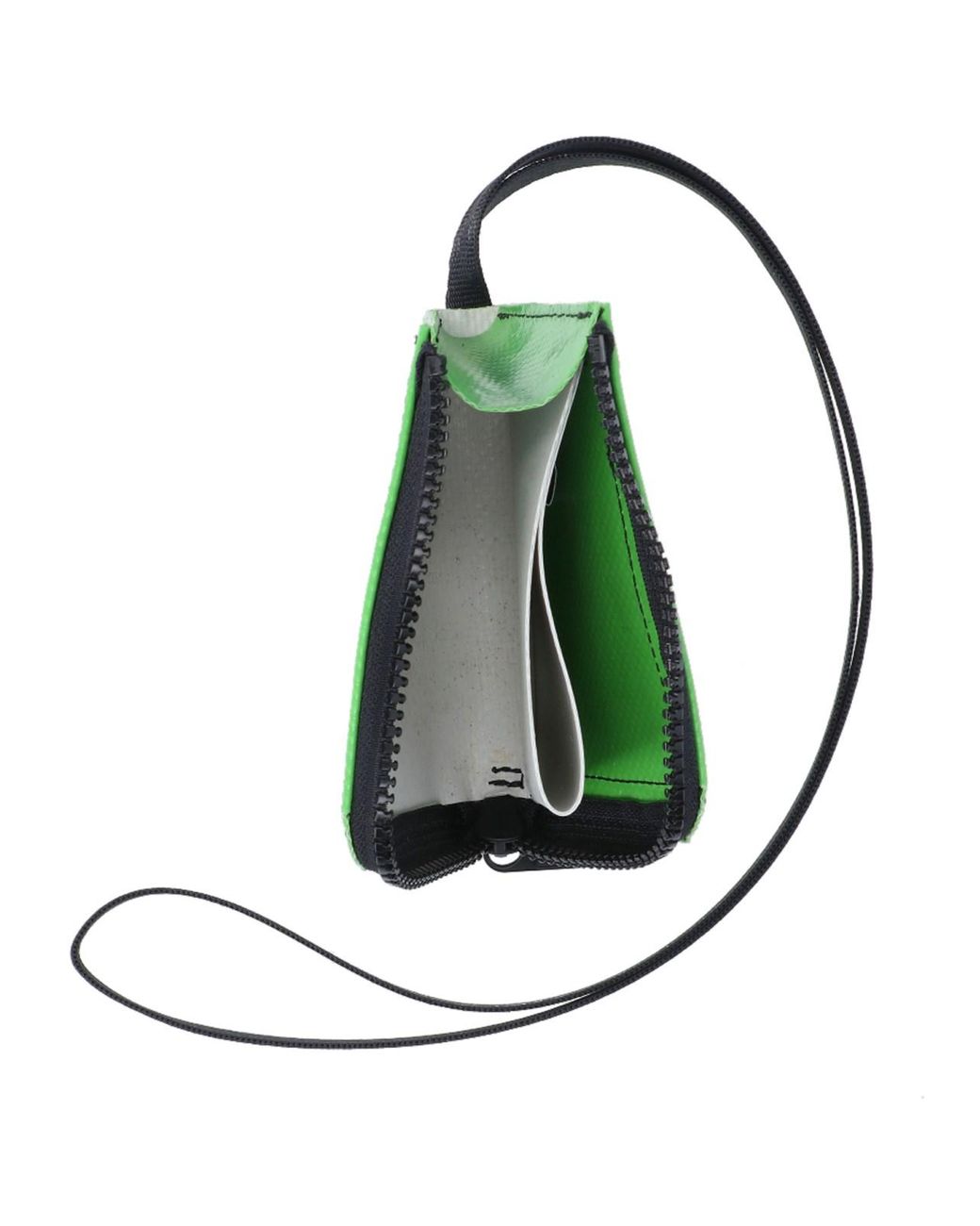 Freitag Green Medium Zipper Wallet "Parker"