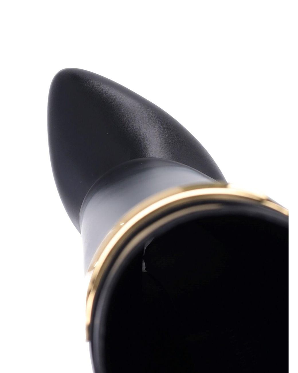 Givenchy Black Knee-High Metal Detail Wedge Boots