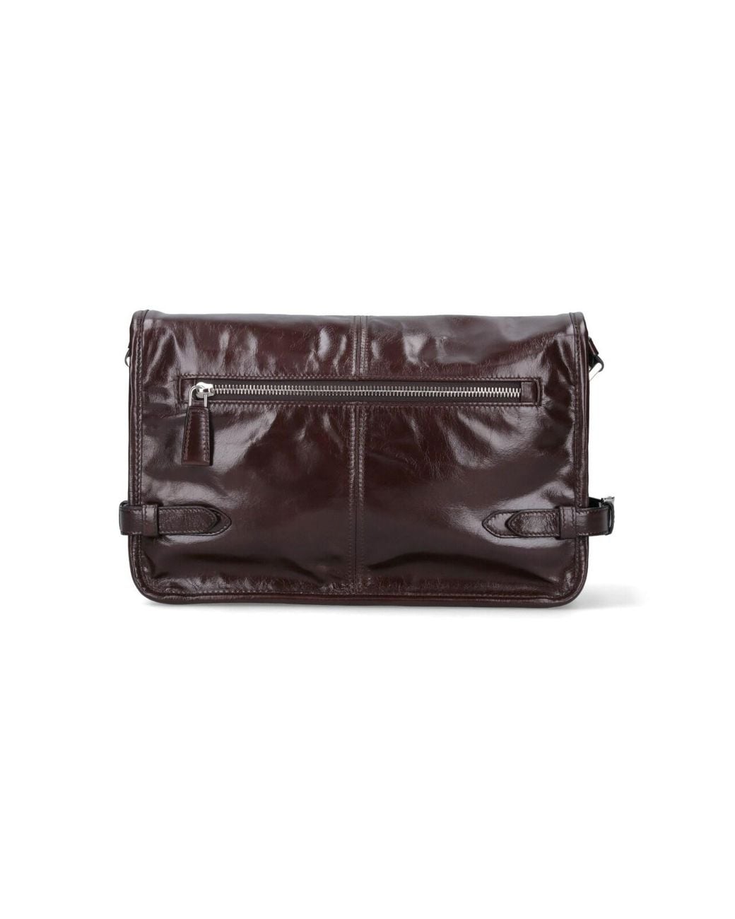 Borsa Tracolla Logo di Prada in Brown da Uomo