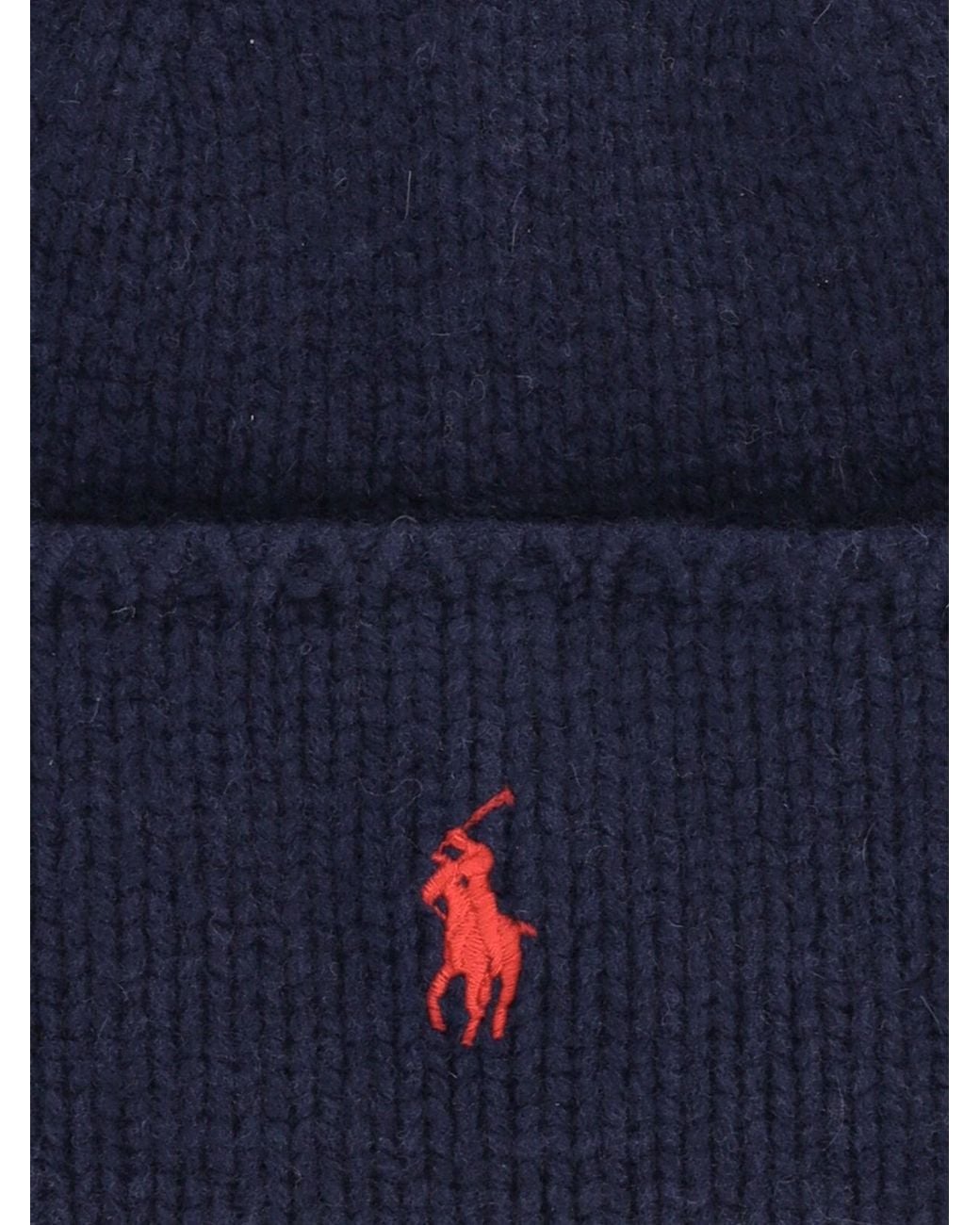 Polo Ralph Lauren Blue Knit Beanie Hat