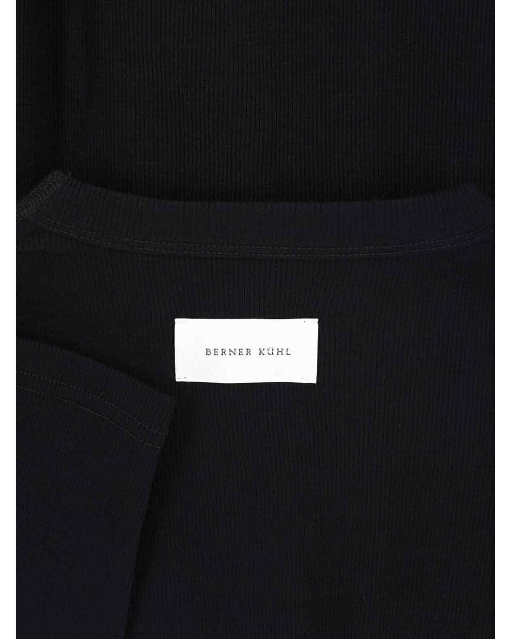 BERNER KUHL Blue Wool Ribbed Sweater for men