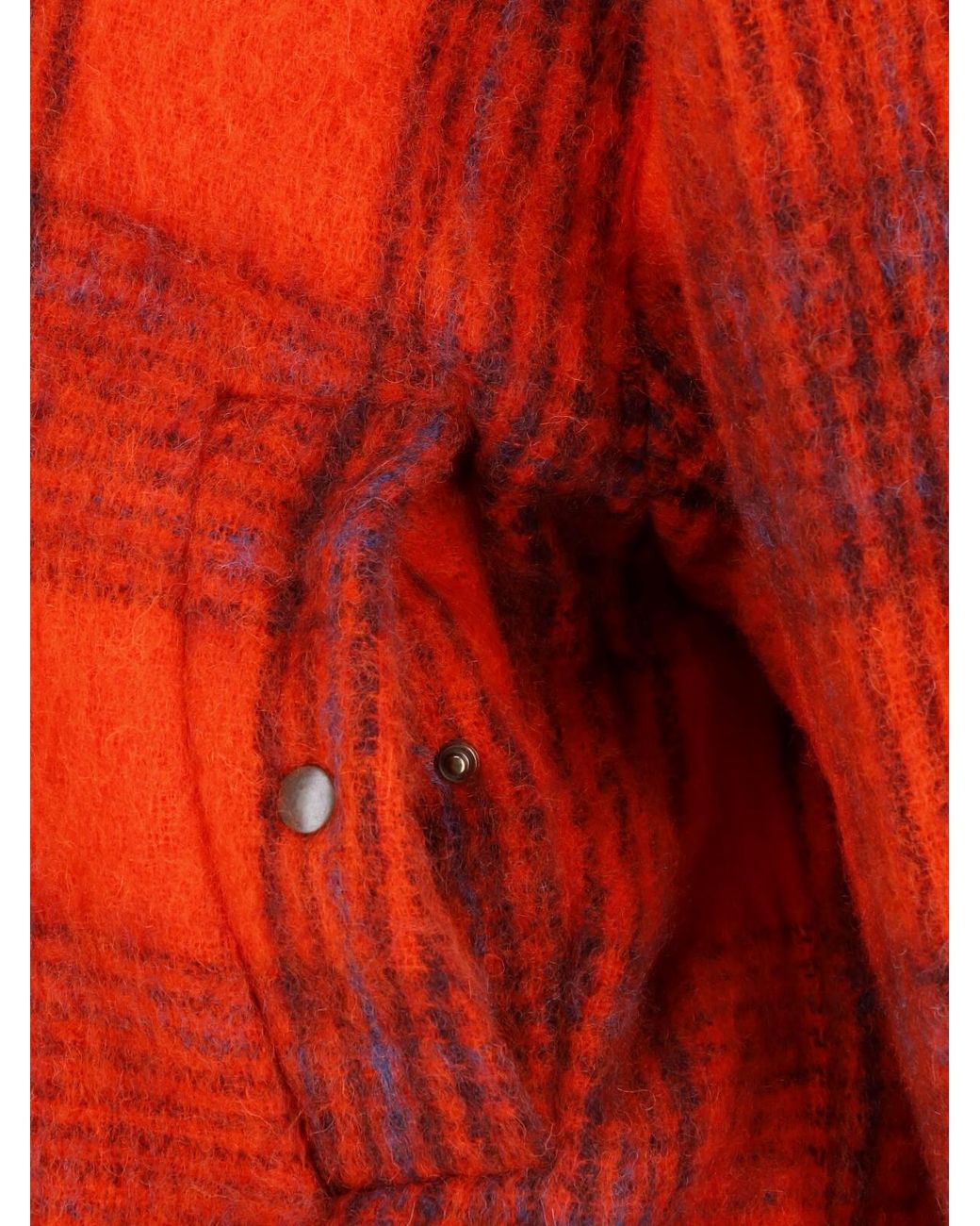 Dries Van Noten Red Mohair Bomber Jacket
