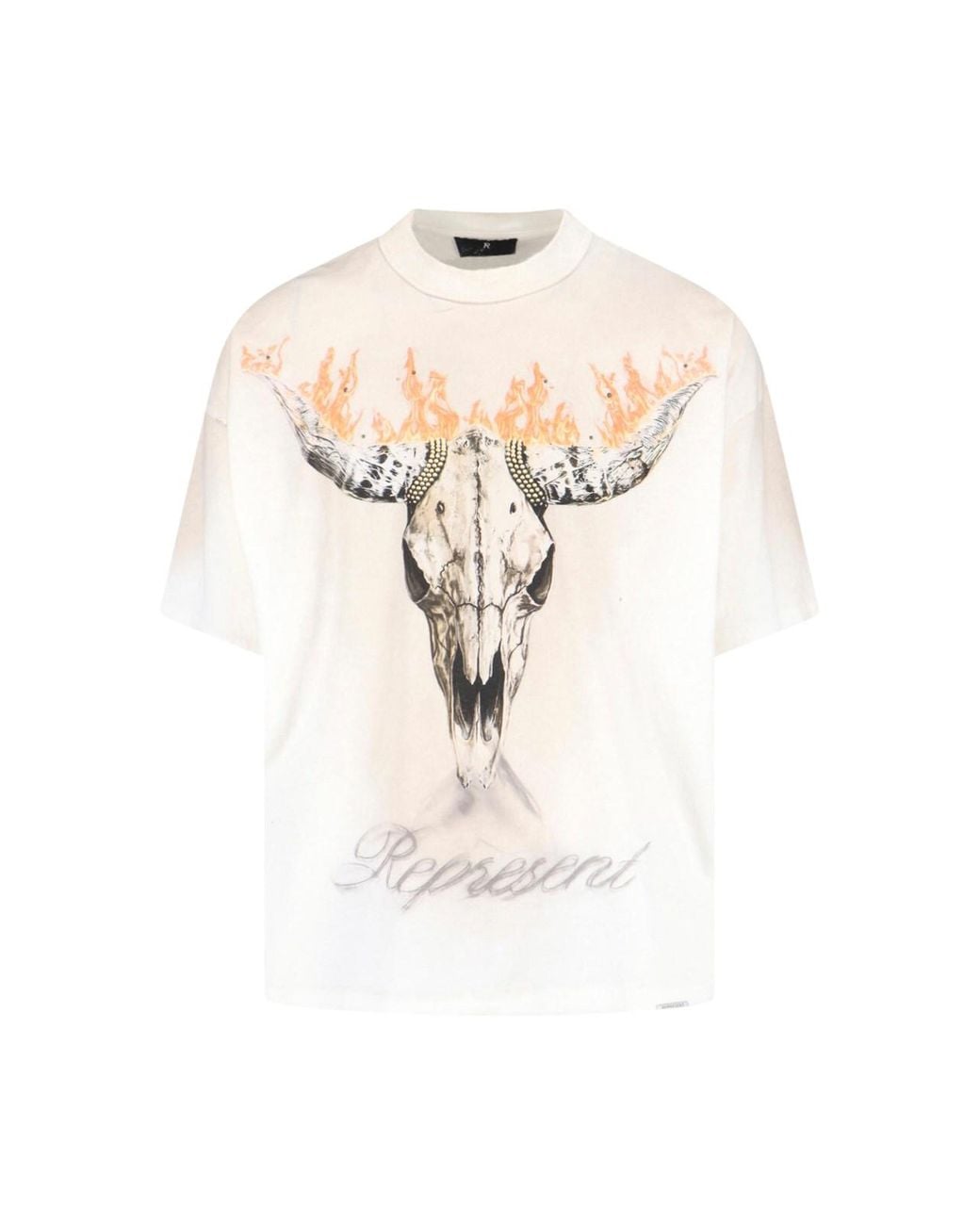 Represent White T-Shirts And Polos Cotton for men