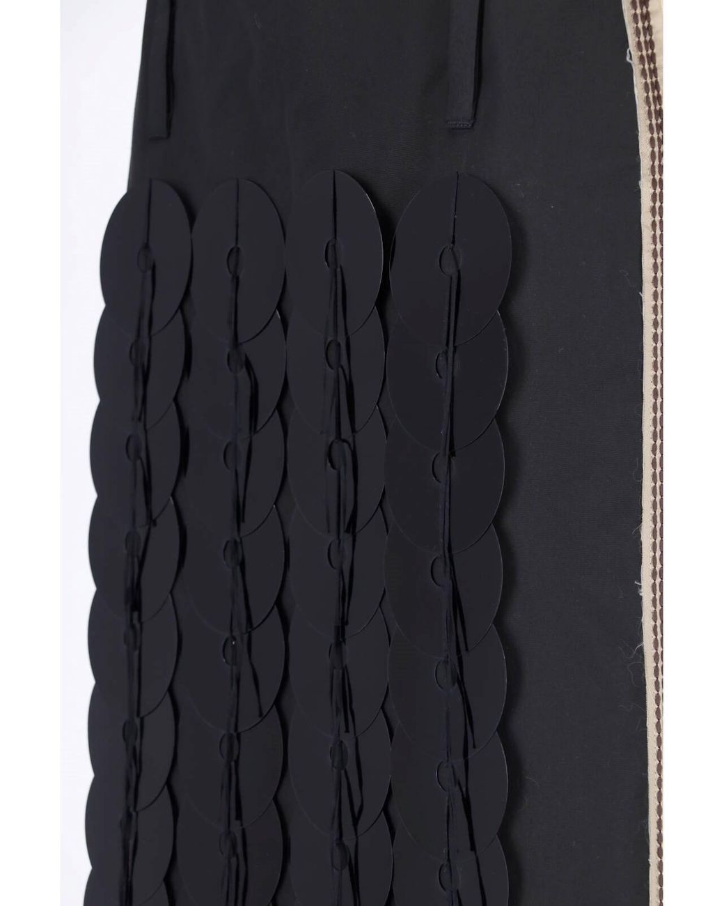 Marni Black Midi Skirt With Sequins