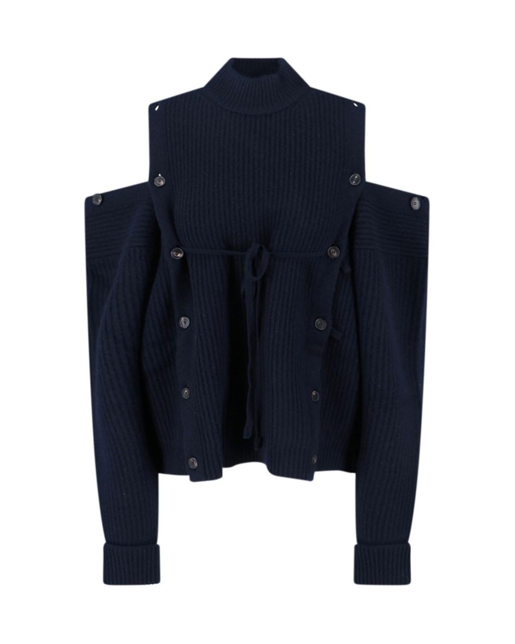 Setchu Blue Wool And Cashmere Blend Sweater
