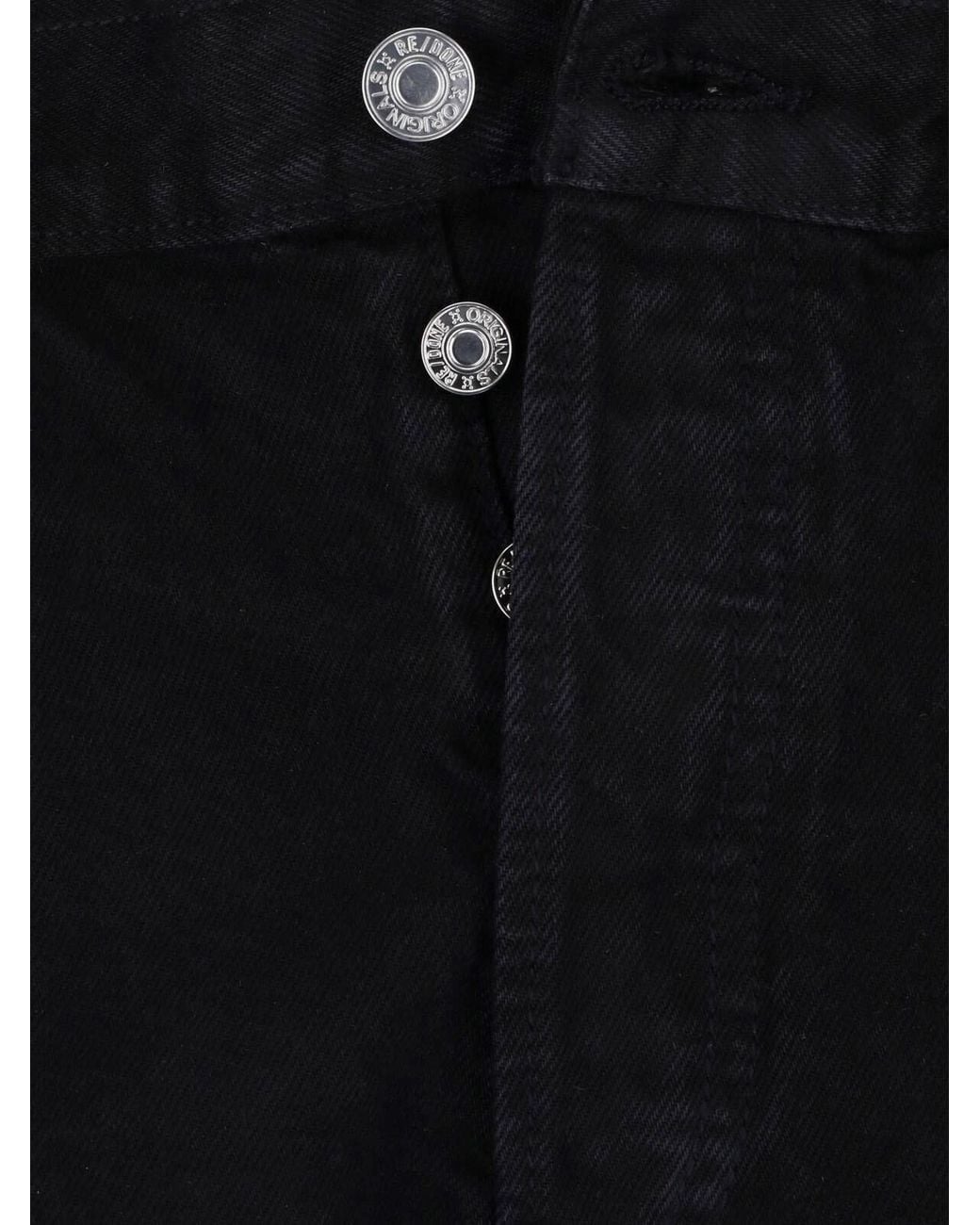 Re/done Blue Denim Shorts