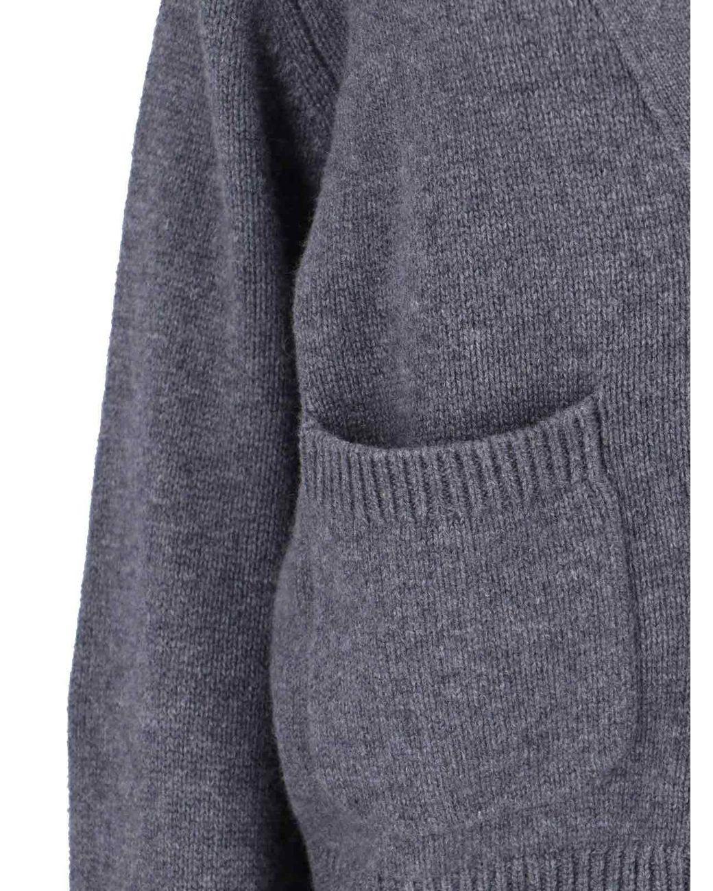 Lisa Yang Blue V-Neck Cardigan 'Danni'