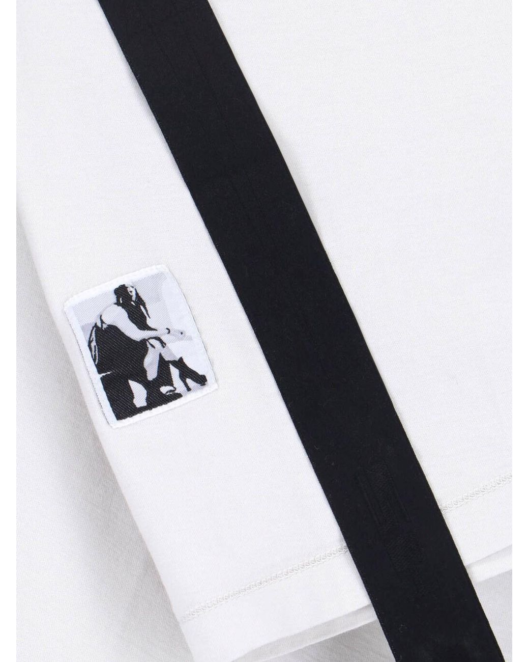 Rick Owens White T-Shirt "Level T" for men