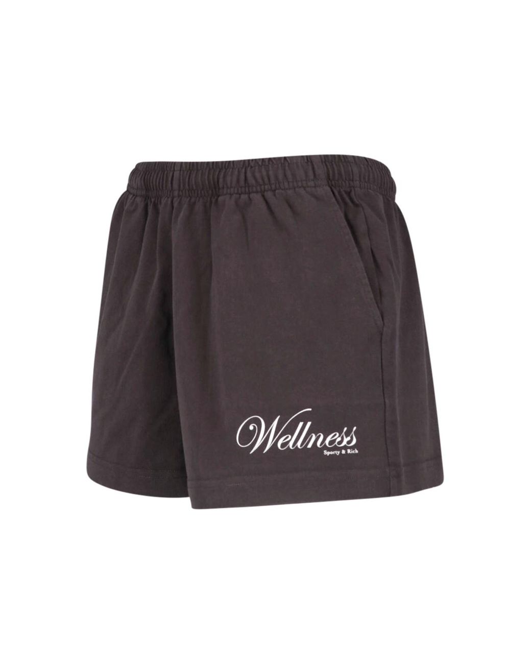 Sporty & Rich Brown Sport Shorts "1800 Health Disco"