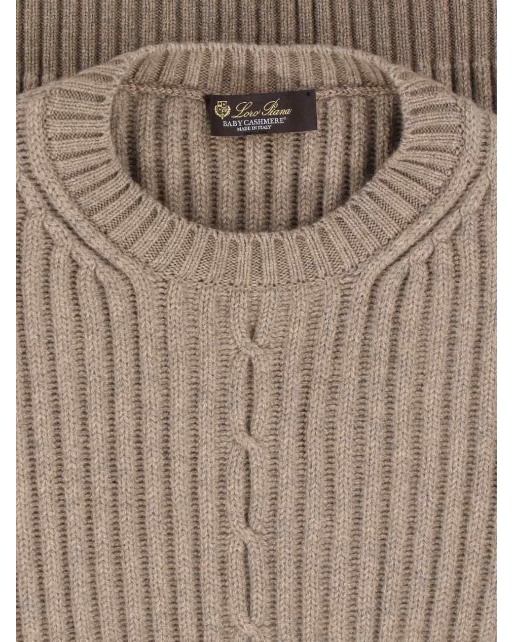 Loro Piana Natural Cashmere Sweater for men
