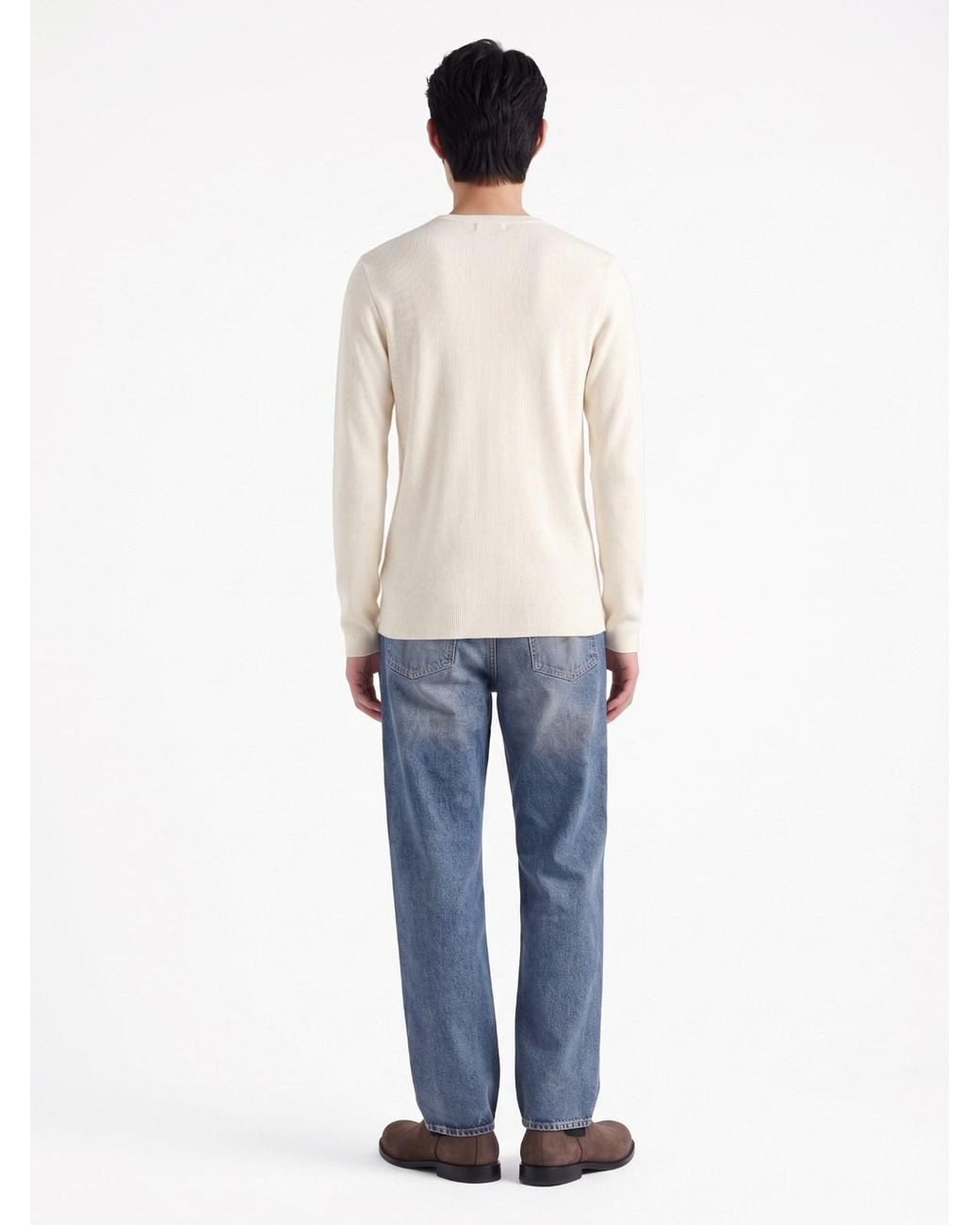 Our Legacy Blue Washed Wide-Leg Jeans for men