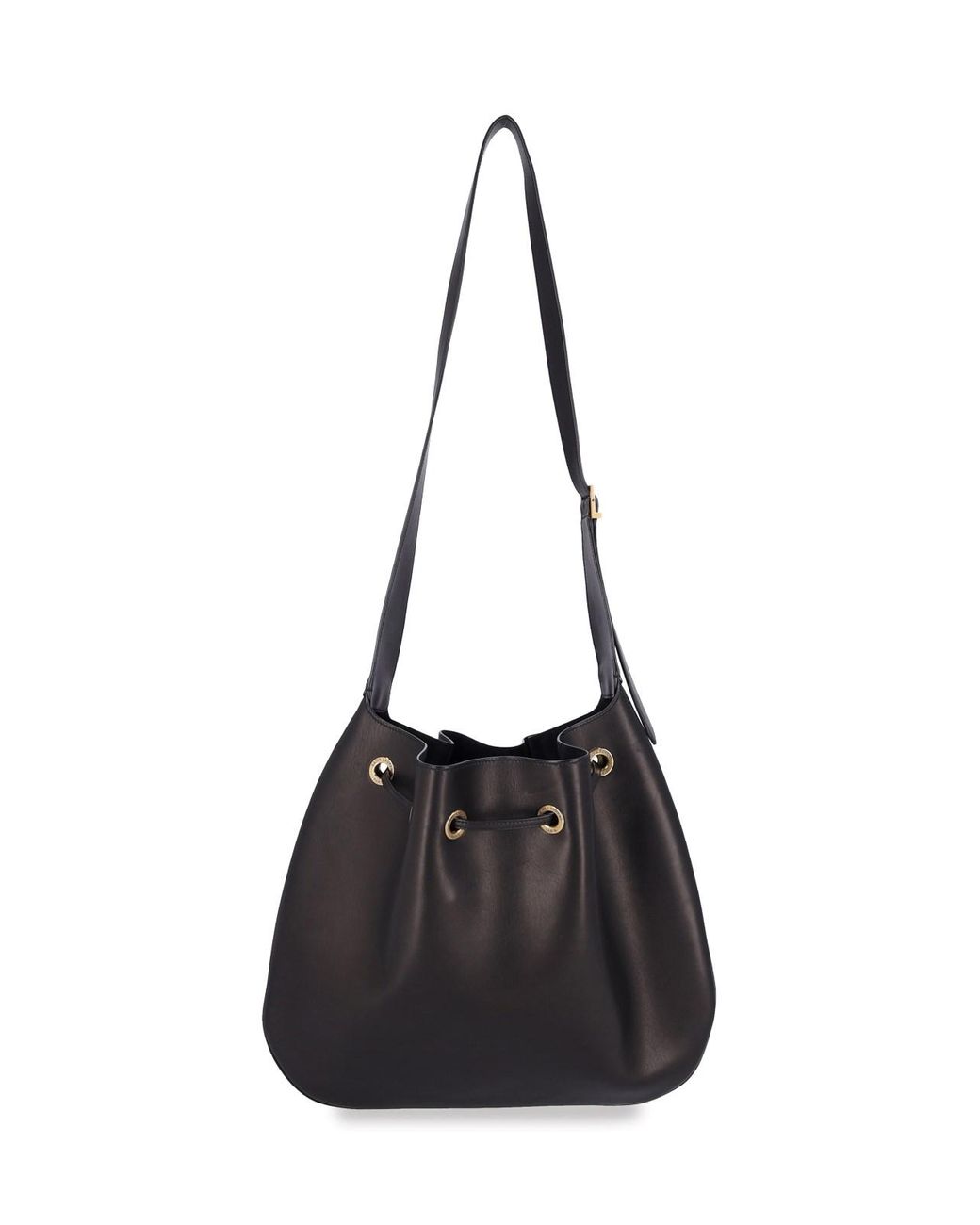 Saint Laurent Black Large Hobo Shoulder Bag 'Paris Vii'