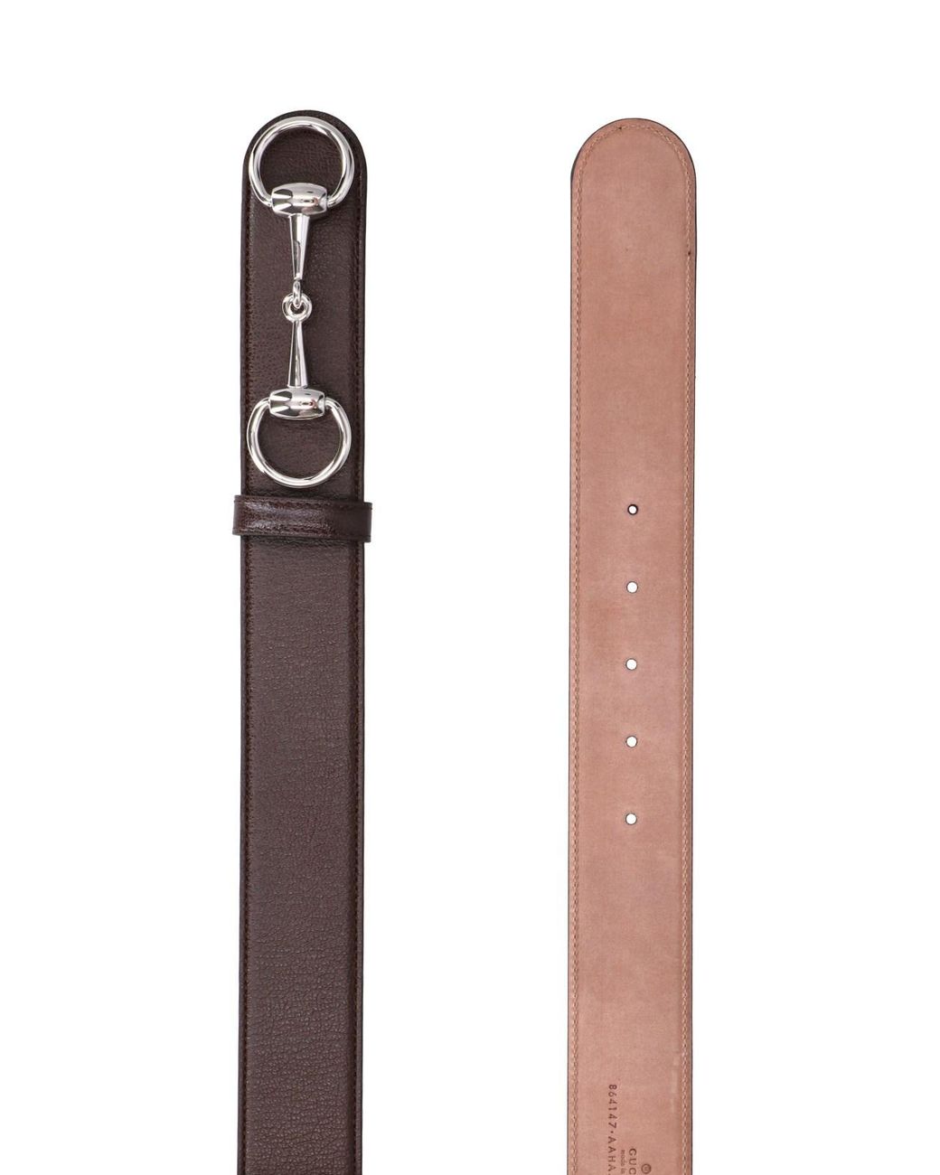 Gucci Brown Belt "Horsebit 1955" for men