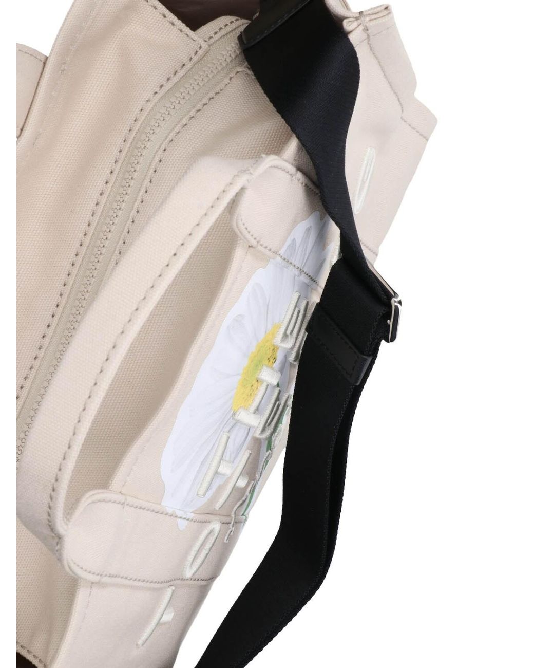 Marc Jacobs White Graphic Canvas Tote Bag