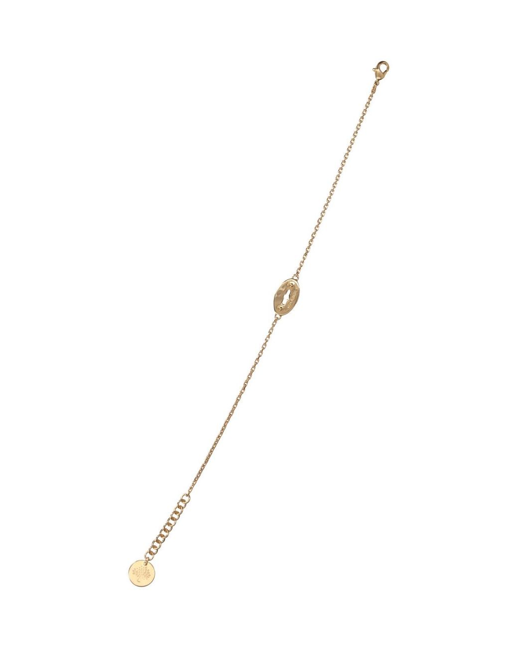Mulberry Metallic Pendant Chain Bracelet