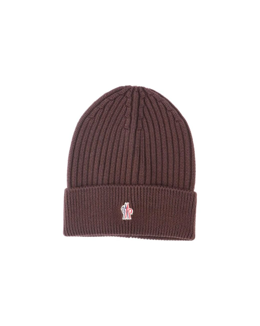 Moncler Red Virgin Wool Beanie for men