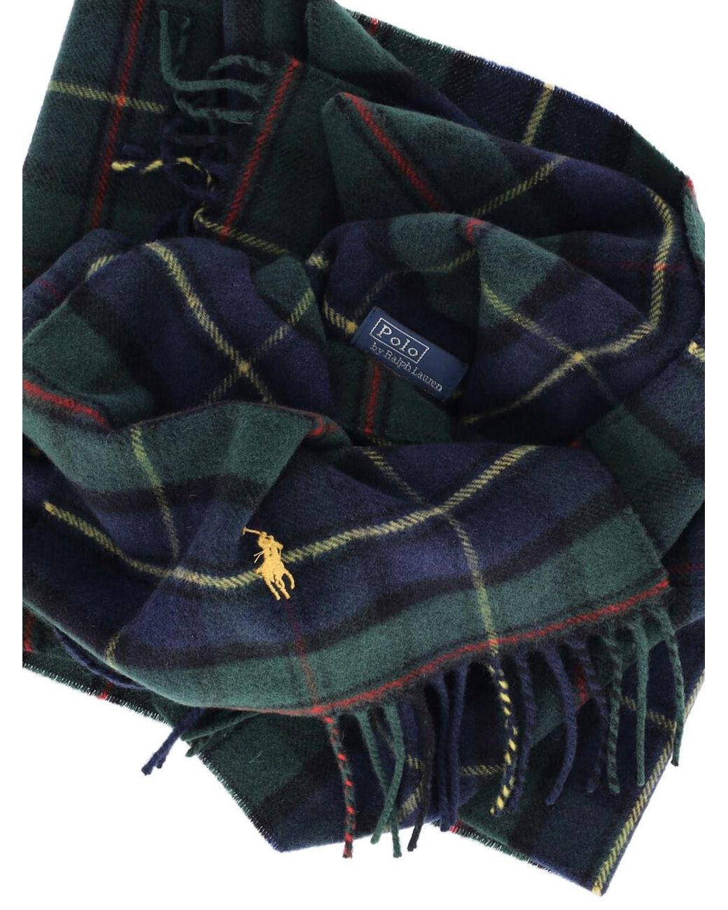 Polo Ralph Lauren Blue Wool And Cashmere Scarf for men