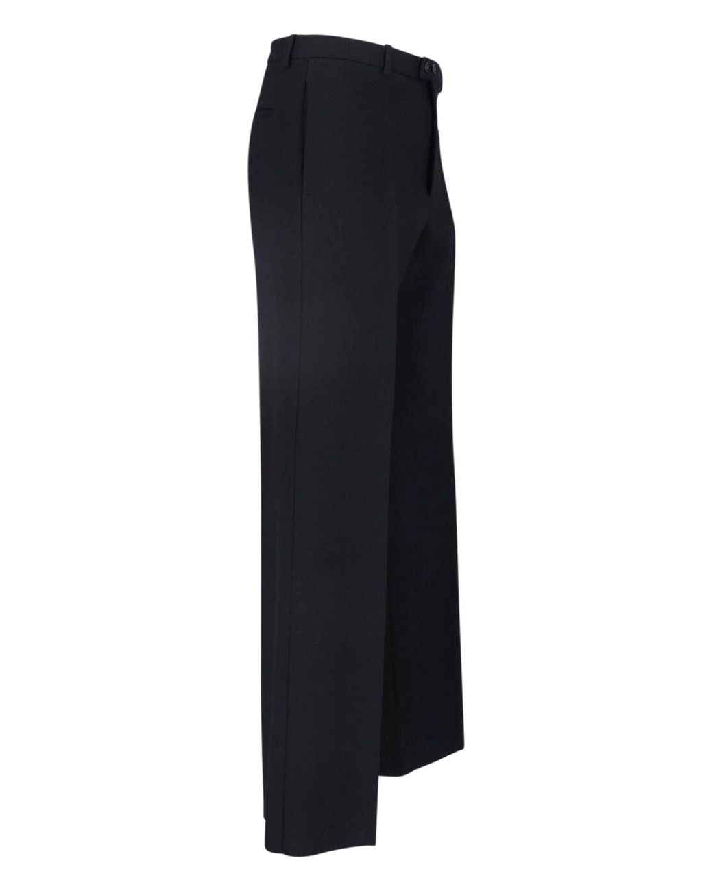 Jil Sander Blue Tailored Virgin Wool Trousers With Zip And Button Closure for men