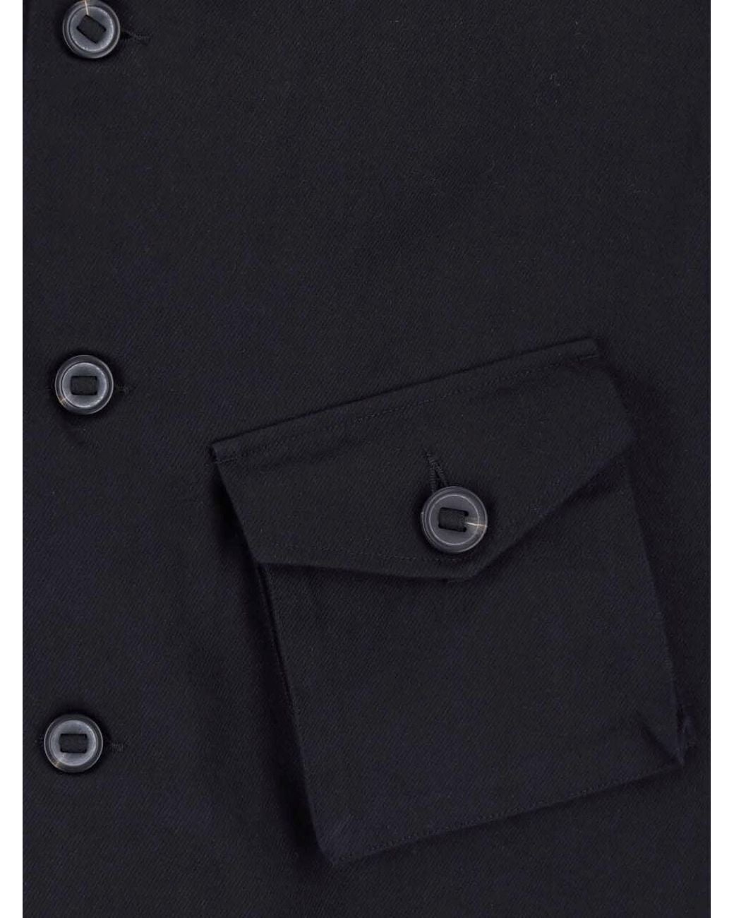 Y-3 Blue Button-Up Shirt for men