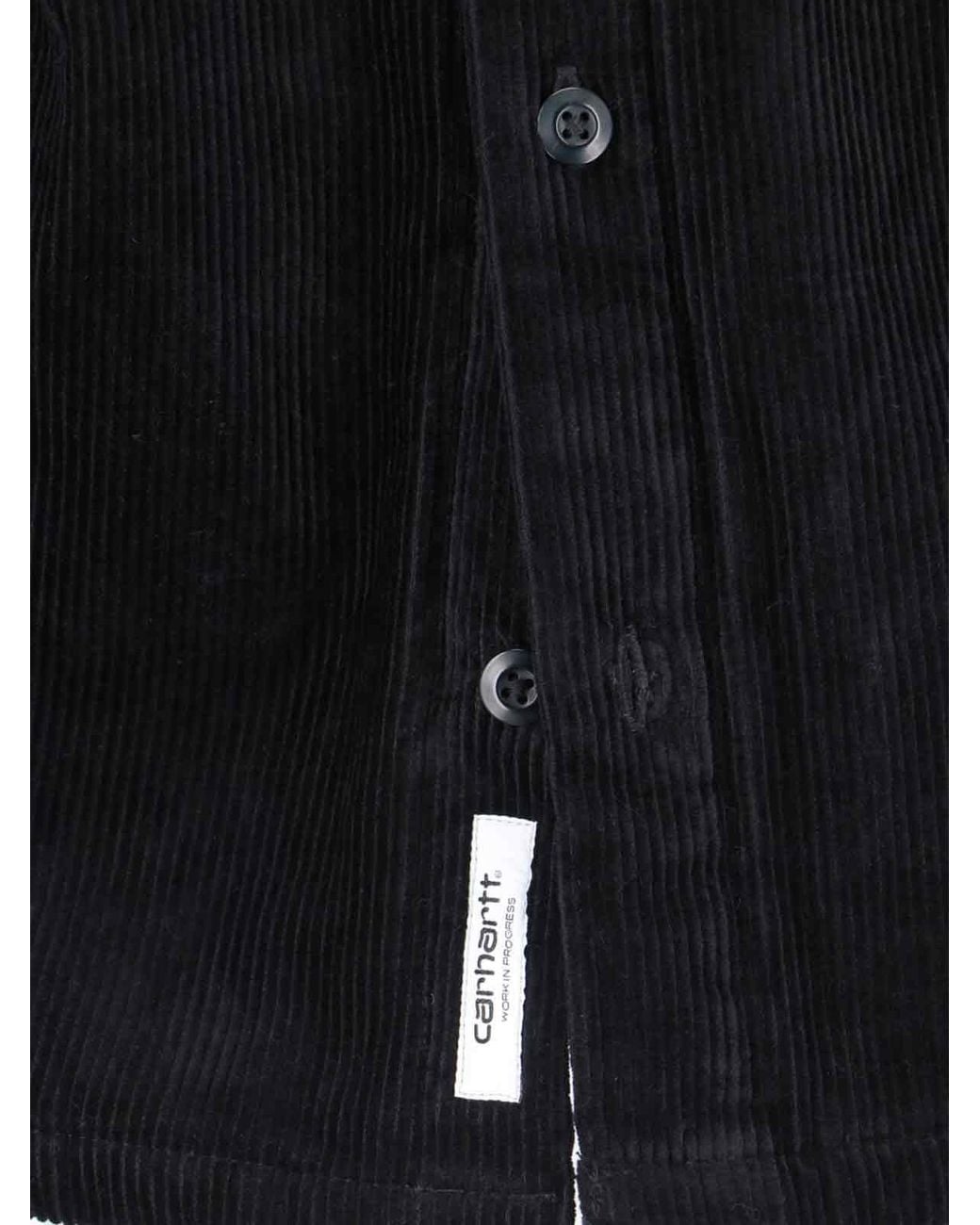 Carhartt Black Whitsome Pocket-Detail Cotton Shirt Jacket for men