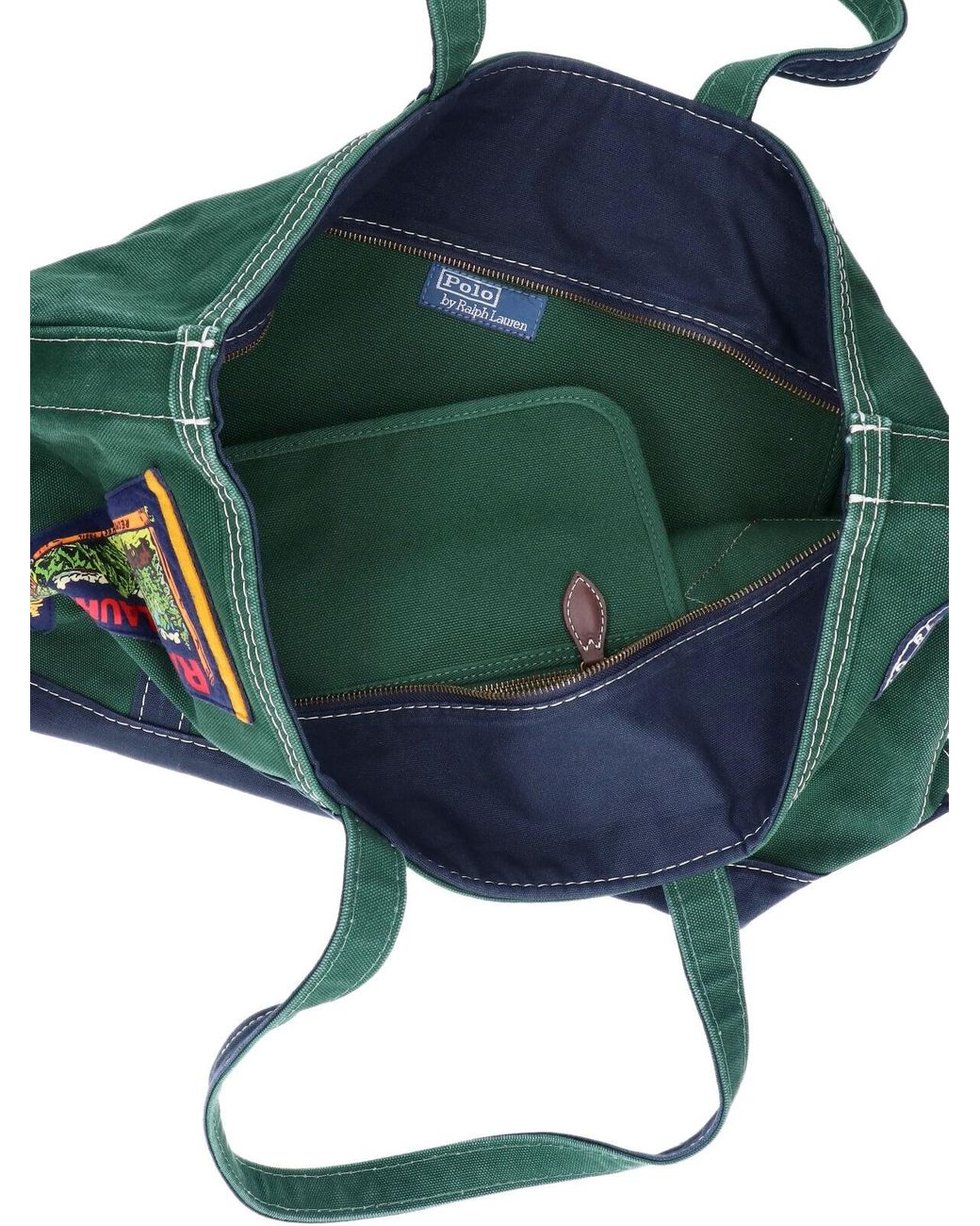 Polo Ralph Lauren Green Logo Tote Bag for men