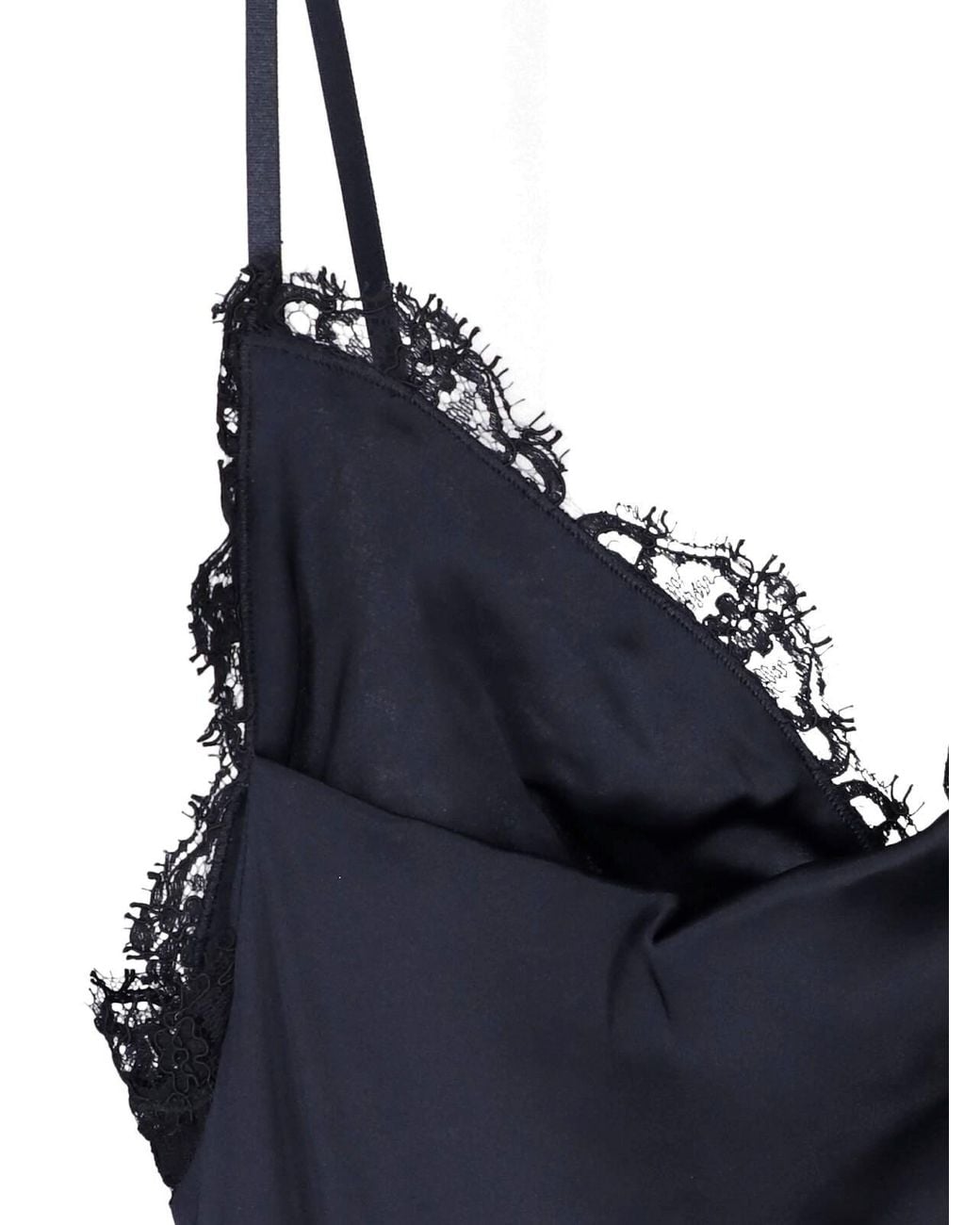 Isabel Marant Blue Lace-Trim Slip Dress