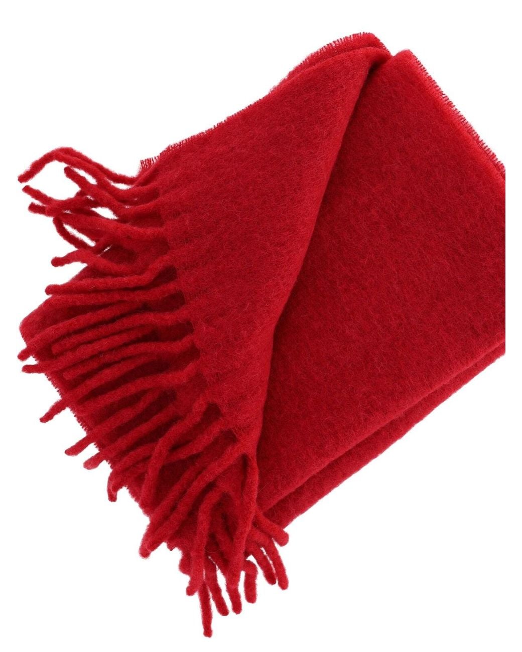 Blend In Isabel Marant Alpaca Blend Scarf in Red | Lyst UK
