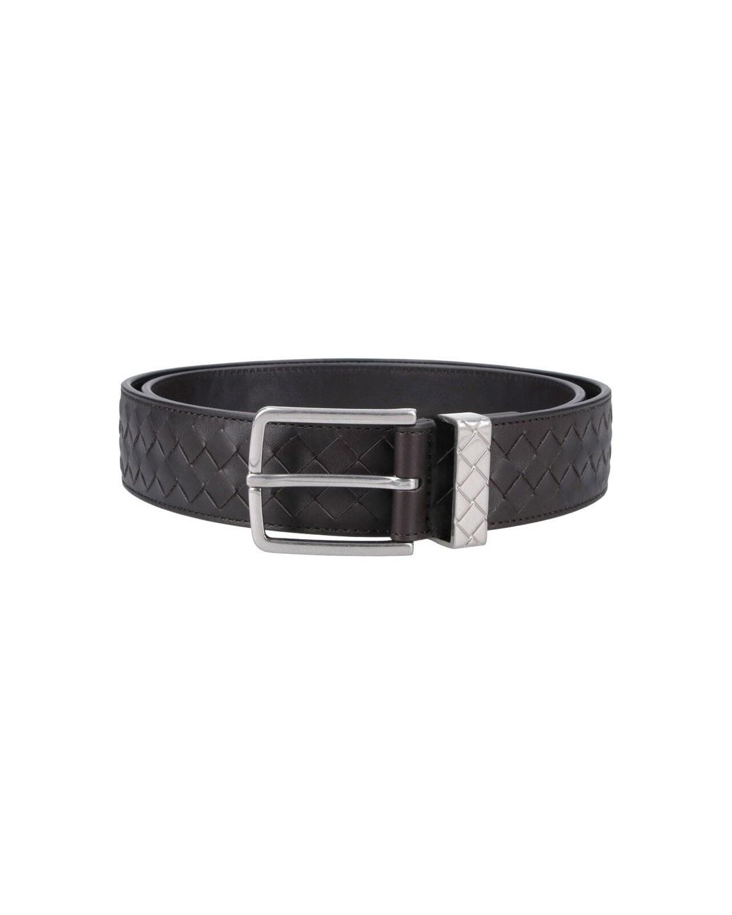 Bottega Veneta Black Belt "Intrecciato" for men