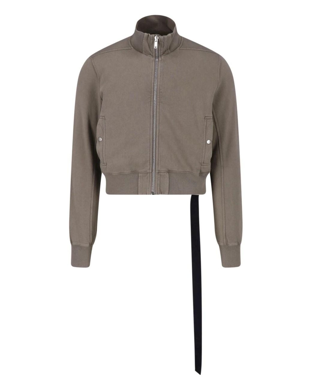 Rick Owens Gray Zip Bomber Jacket for men