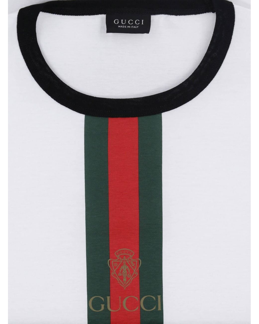 Gucci White Printed T-Shirt for men