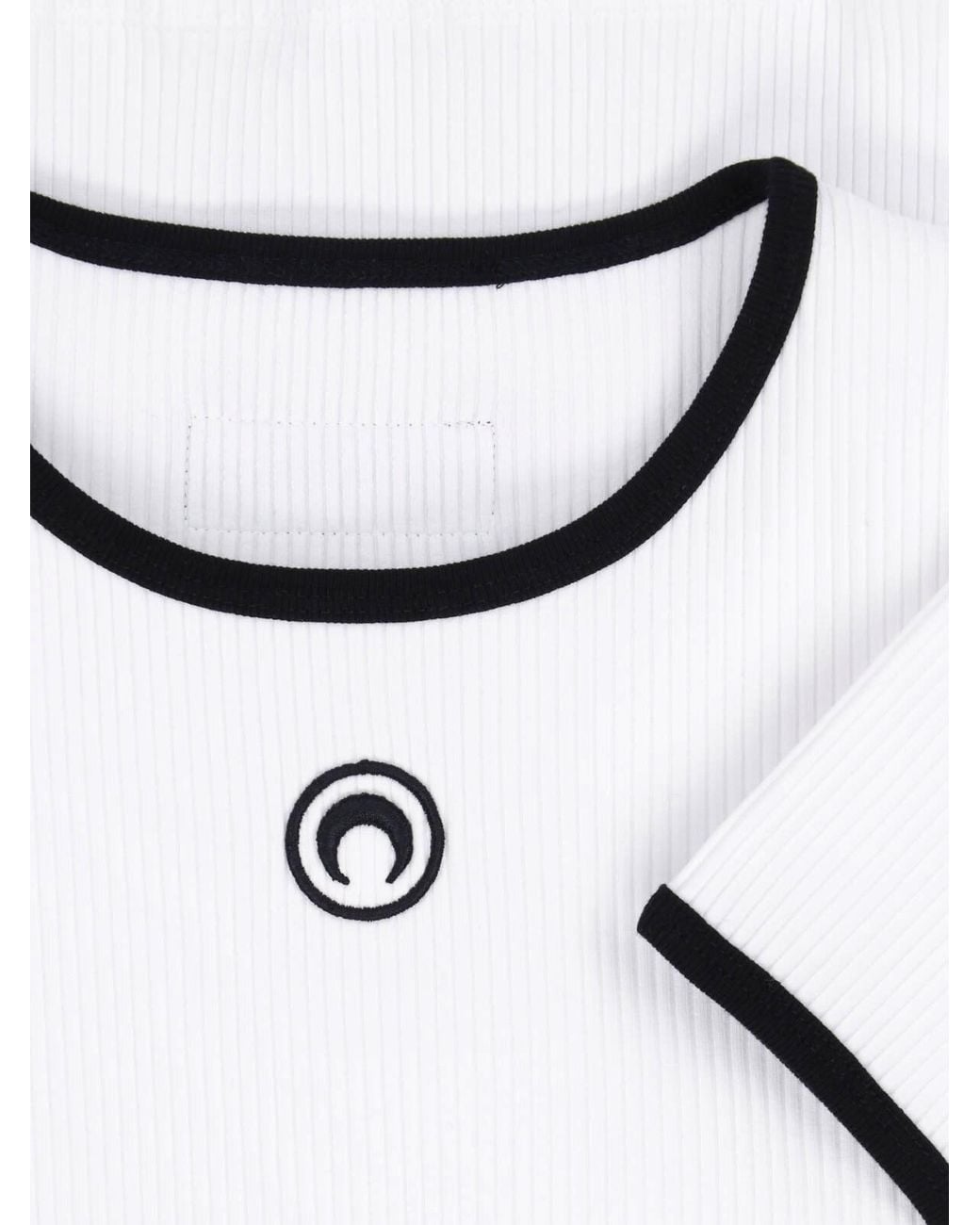 MARINE SERRE White T-Shirt Logo