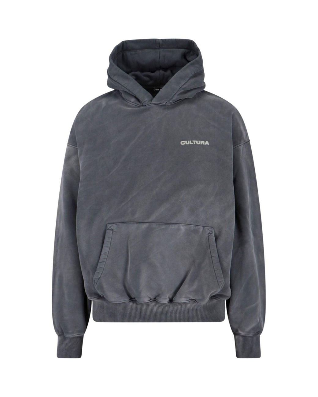 Cultura Gray Logo Hoodie for men